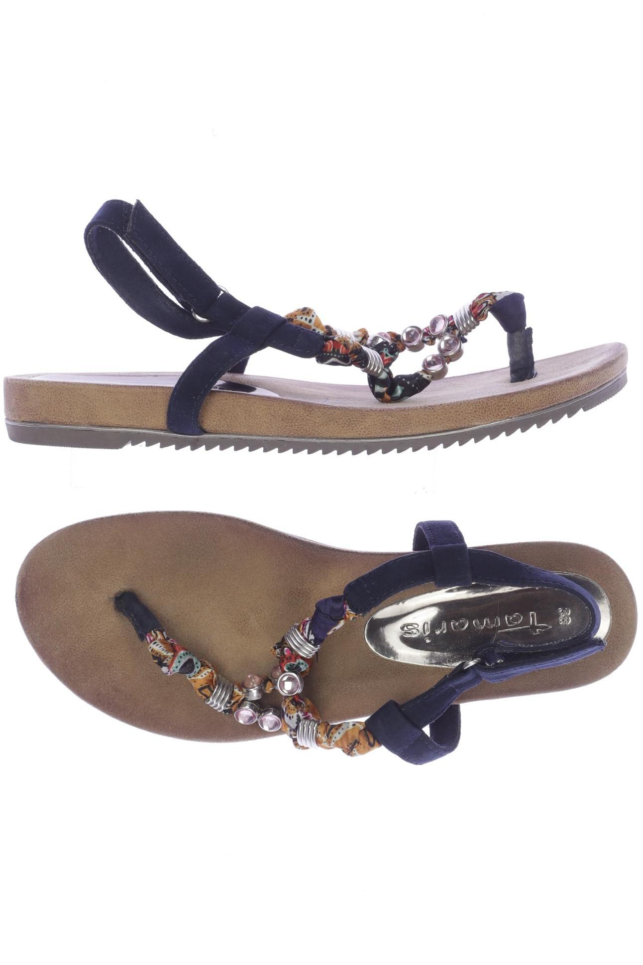 

Tamaris Damen Sandale, marineblau, Gr. 38