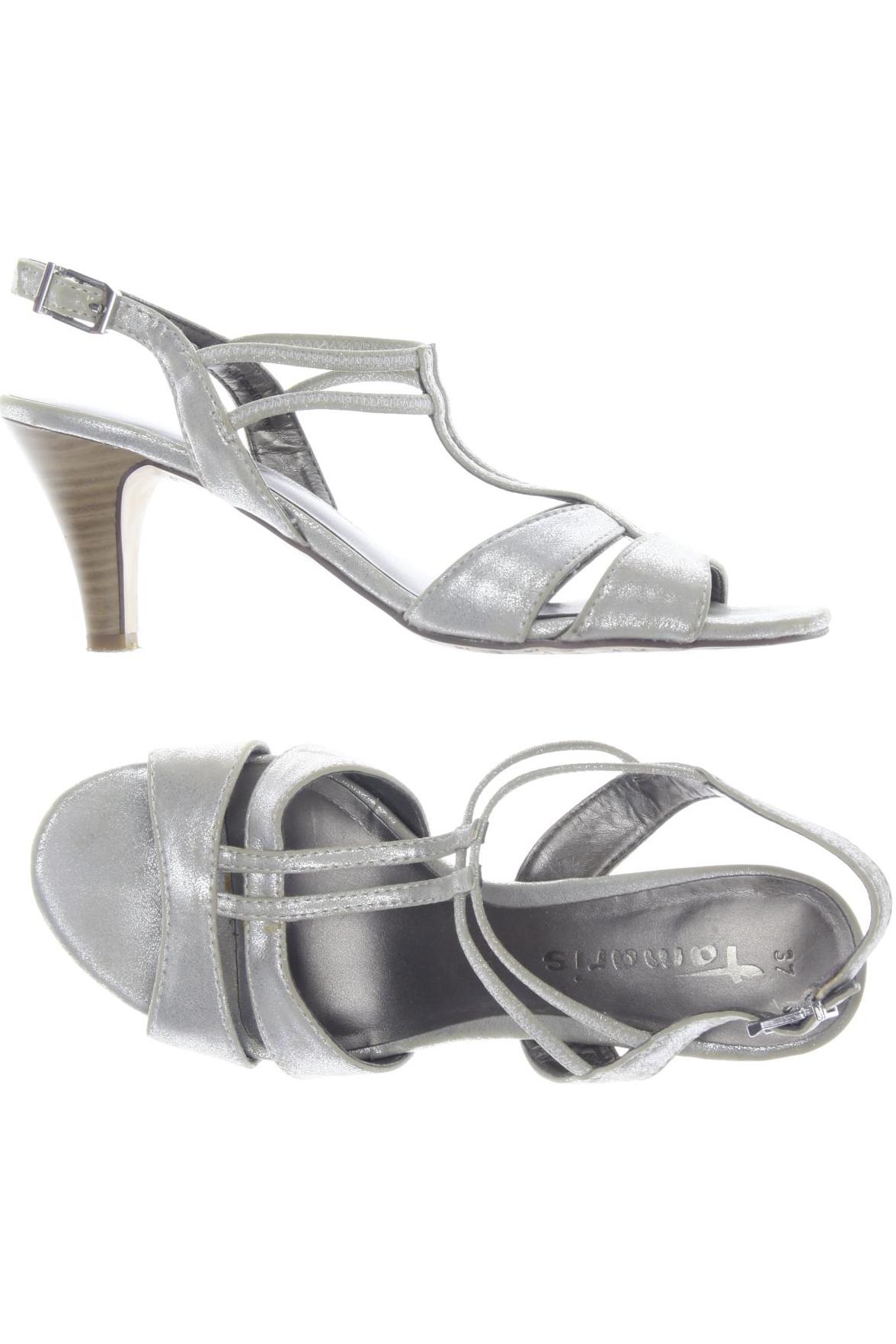 

Tamaris Damen Sandale, silber, Gr. 37