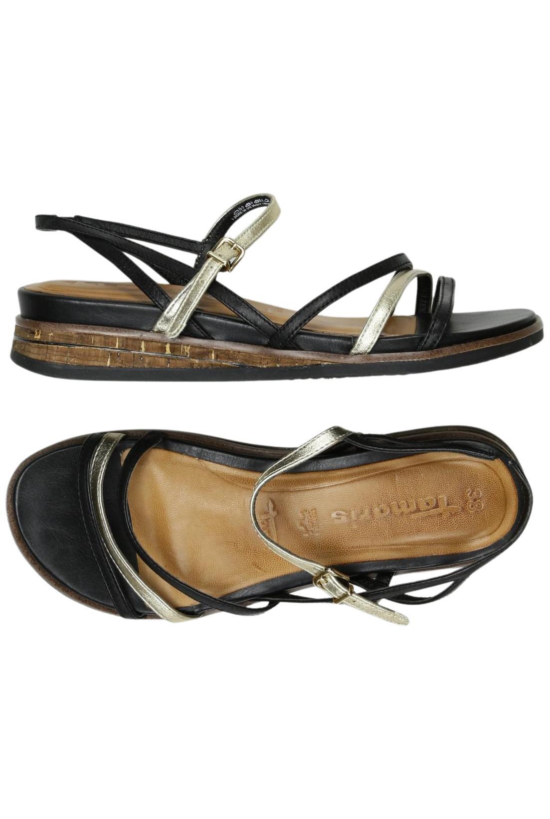 

Tamaris Damen Sandale, schwarz, Gr. 38
