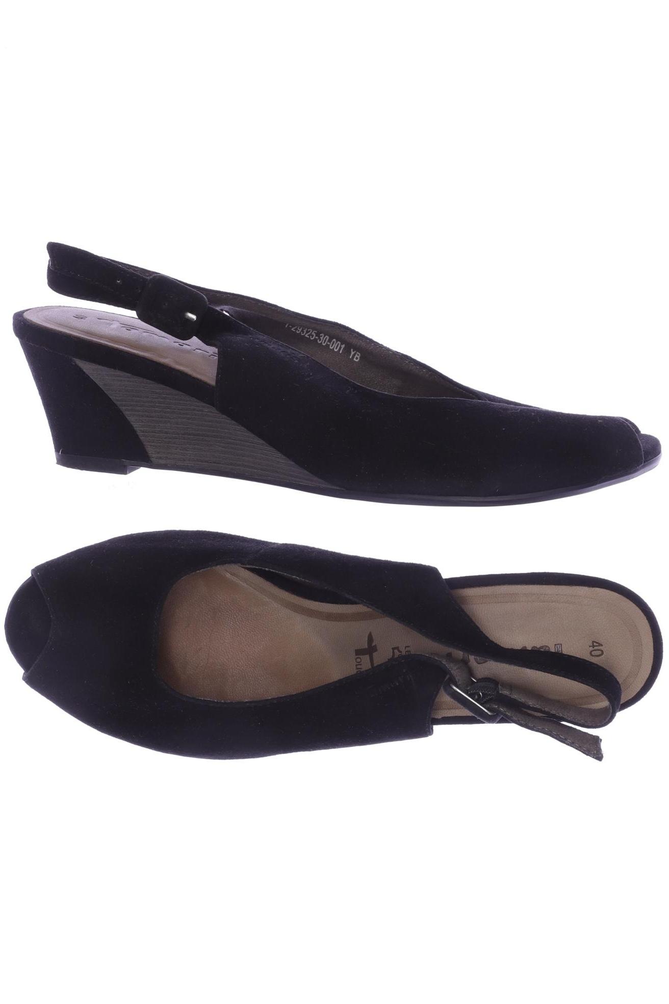 

Tamaris Damen Sandale, schwarz, Gr. 40