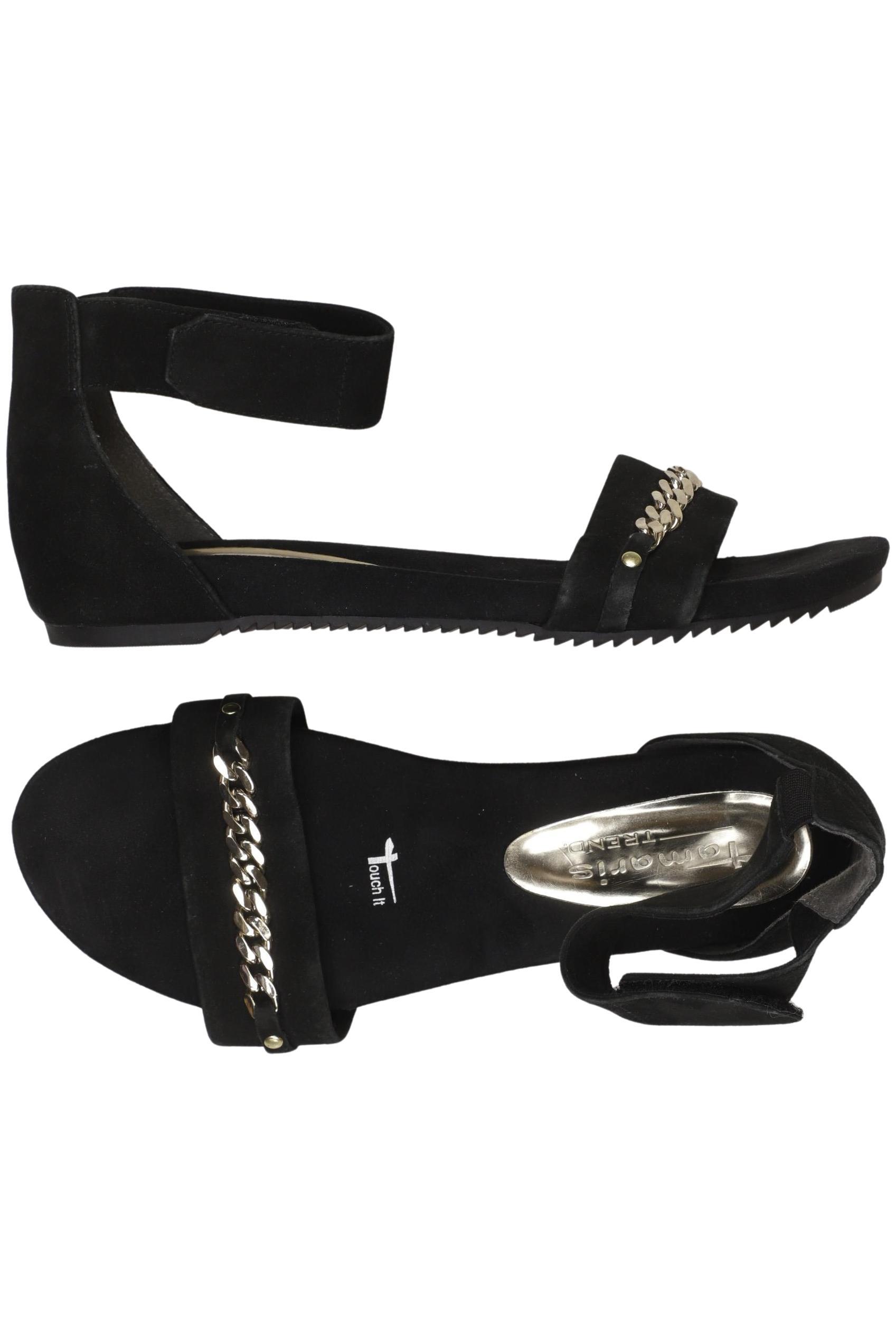 

Tamaris Damen Sandale, schwarz, Gr. 41