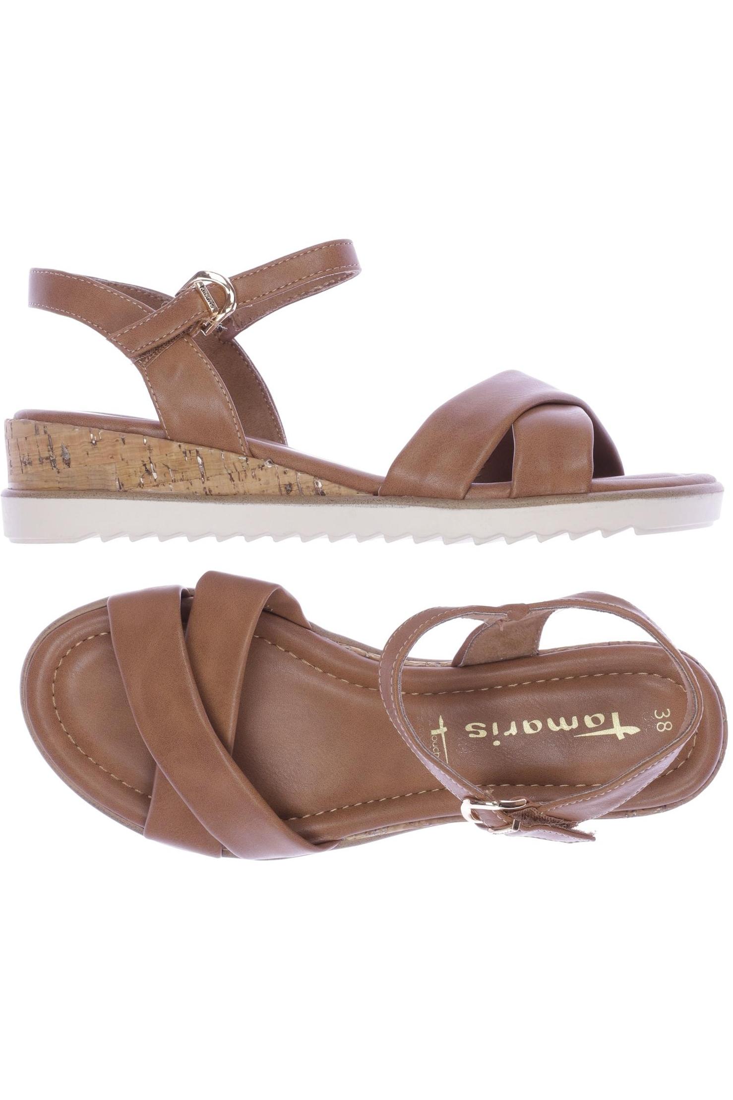 

Tamaris Damen Sandale, braun, Gr. 38