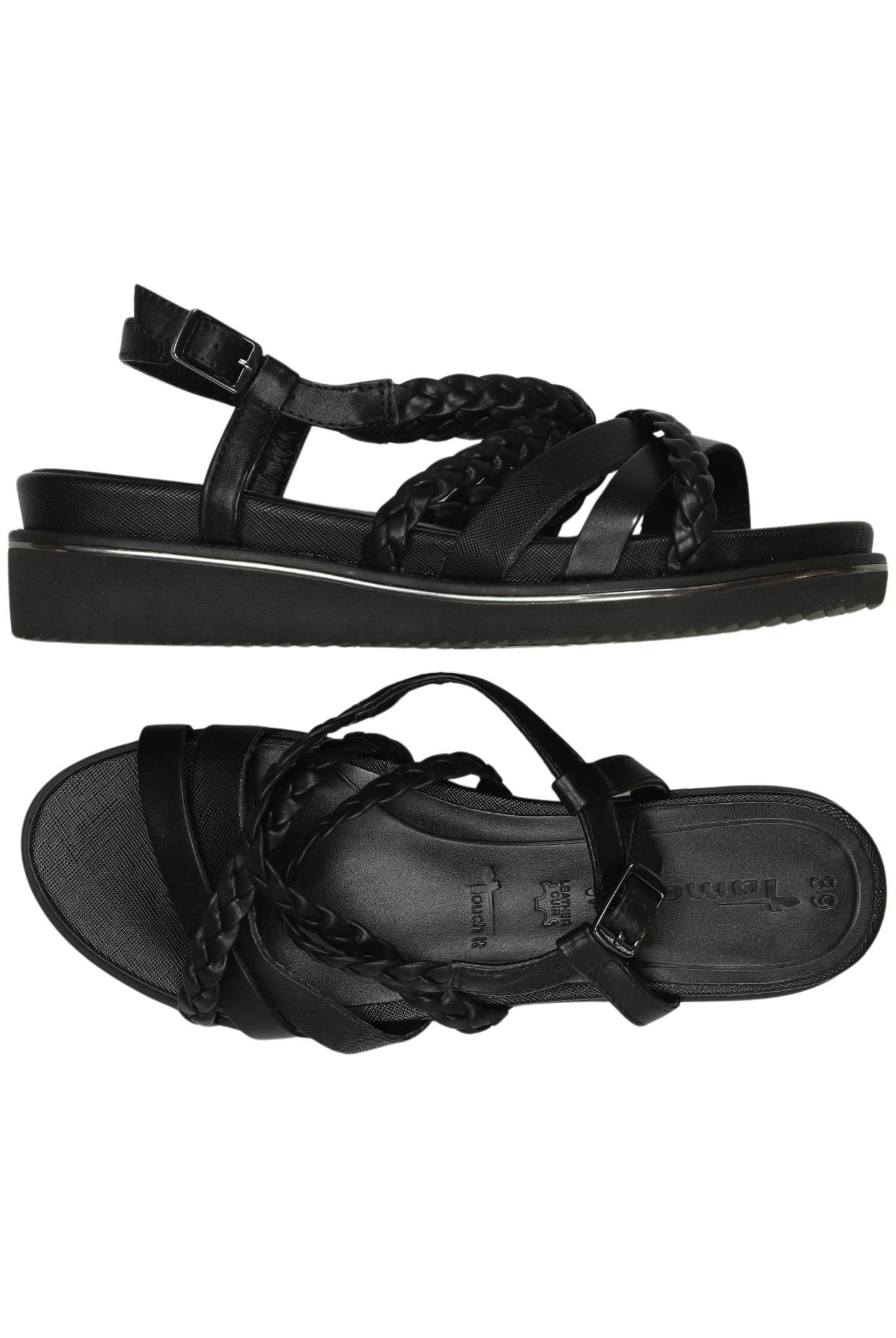 

Tamaris Damen Sandale, schwarz, Gr. 39