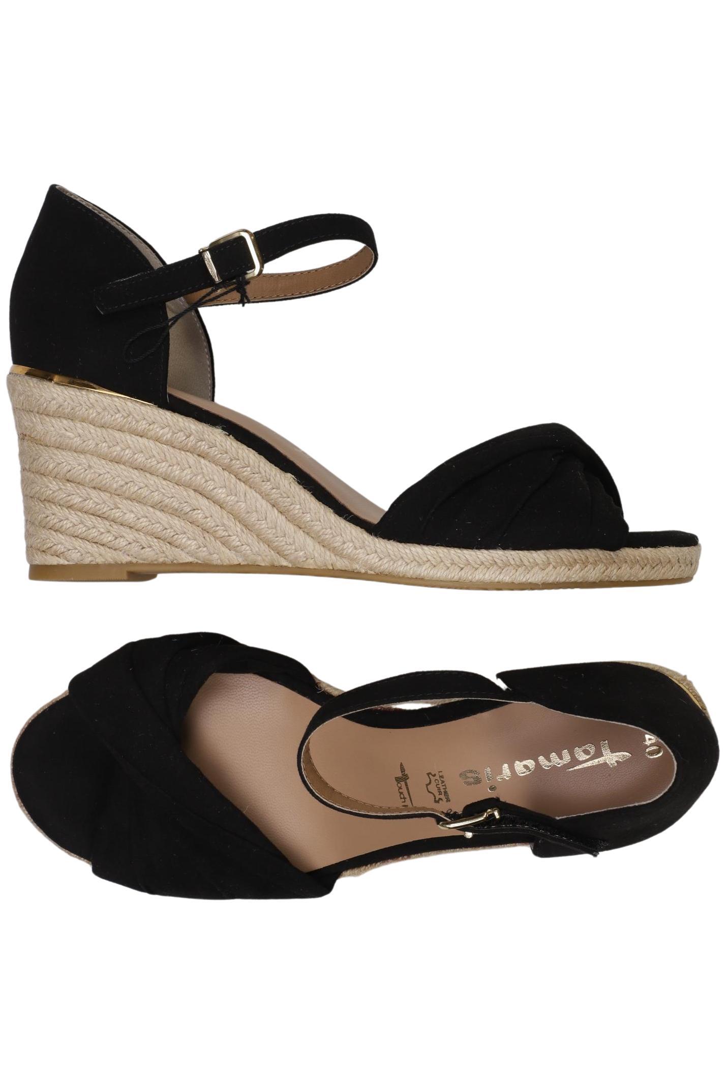 

Tamaris Damen Sandale, schwarz, Gr. 40
