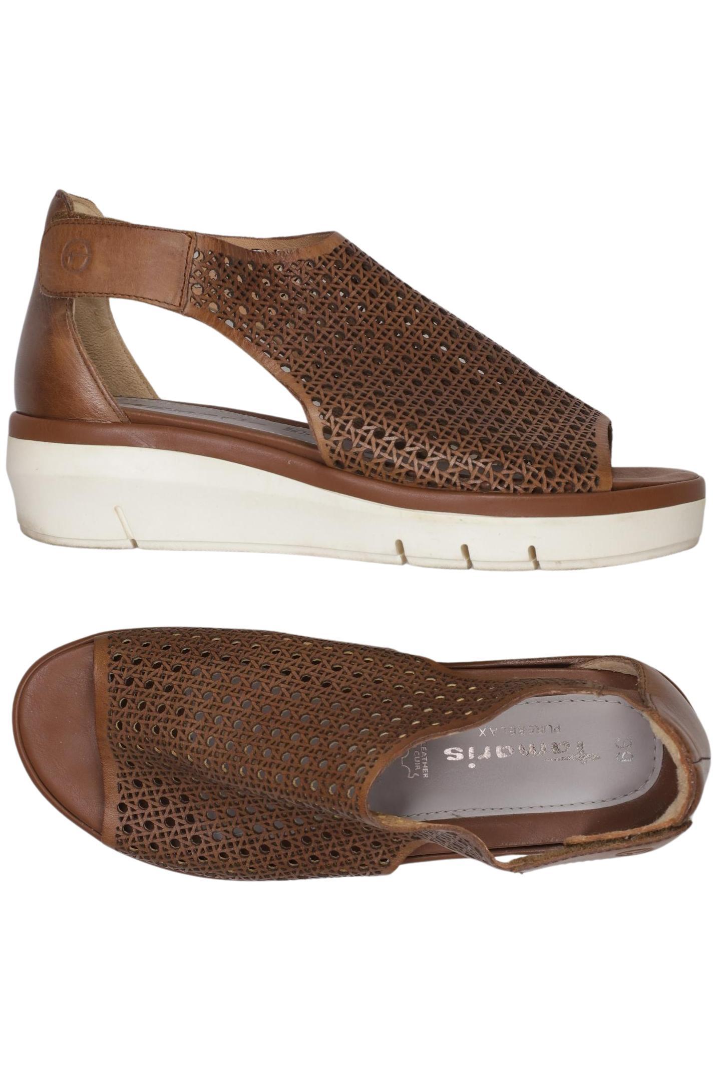 

Tamaris Damen Sandale, braun, Gr. 39