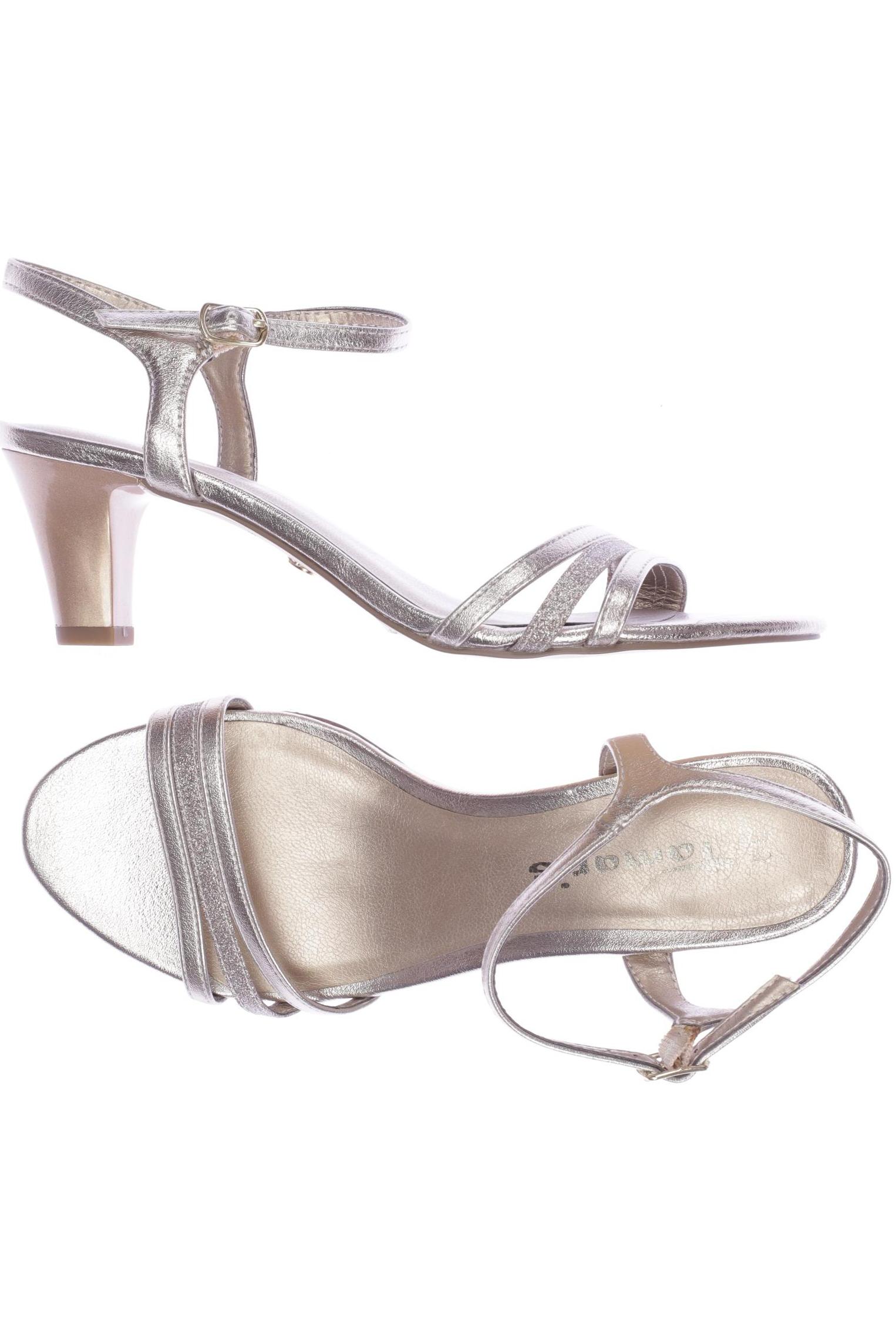 

Tamaris Damen Sandale, silber, Gr. 39