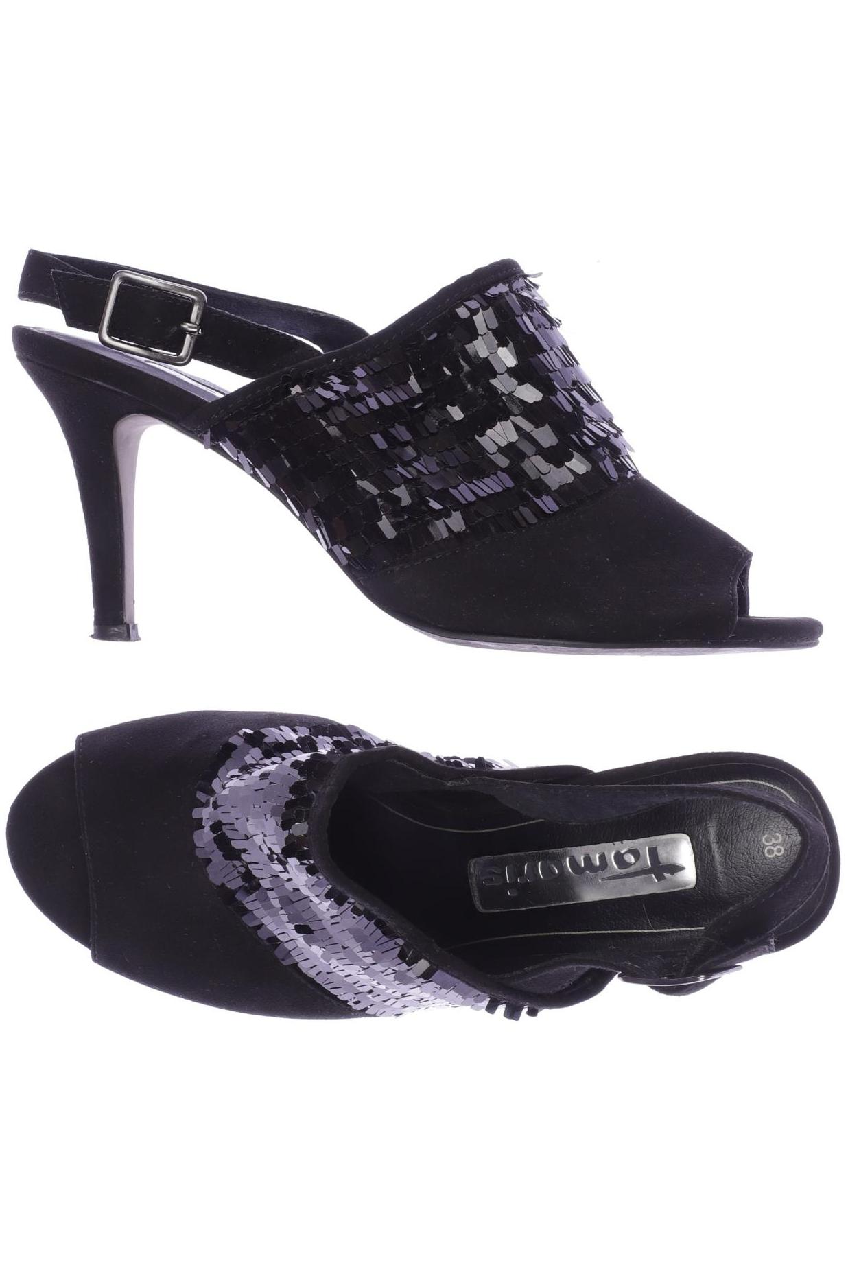 

Tamaris Damen Sandale, schwarz, Gr. 38