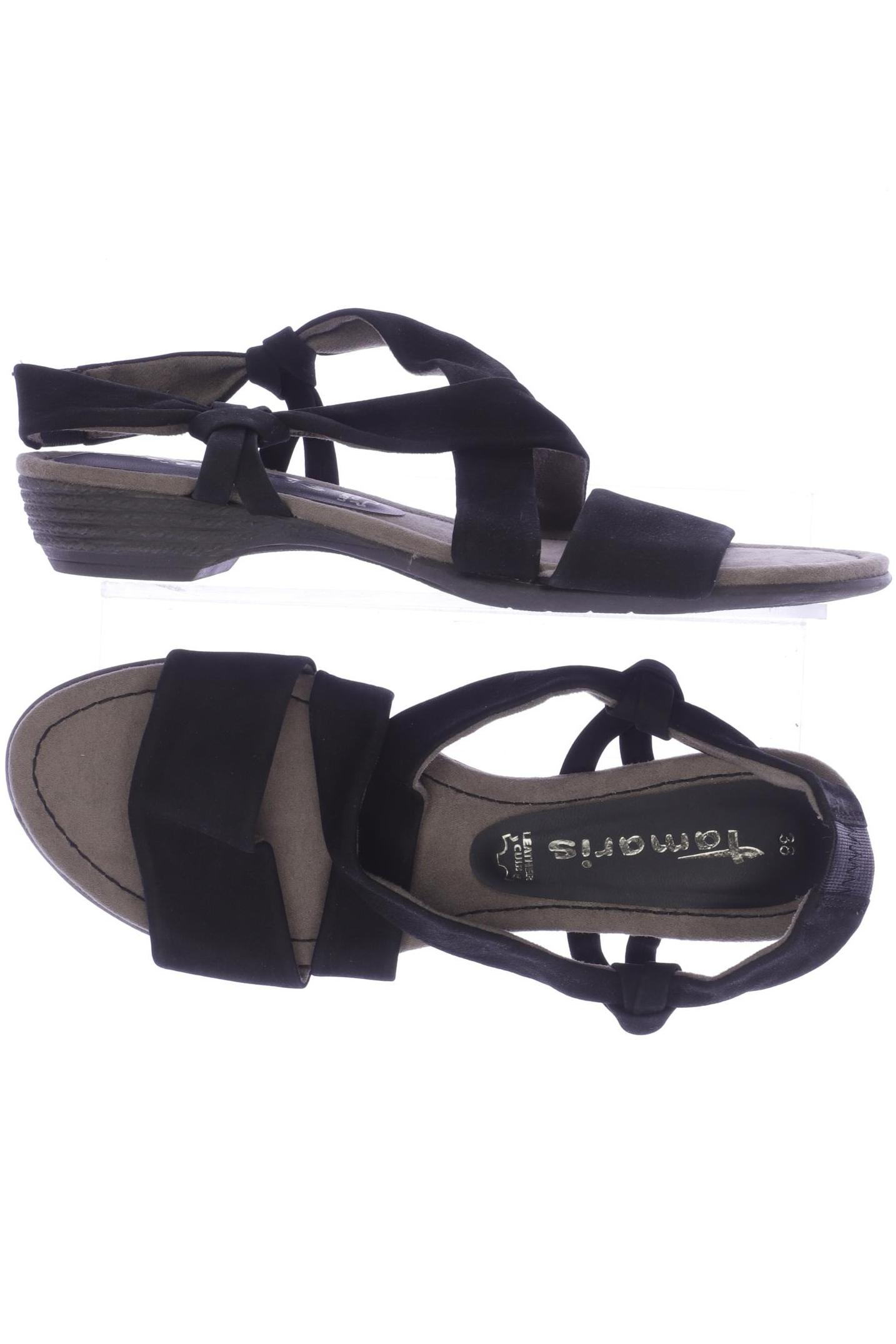 

Tamaris Damen Sandale, schwarz