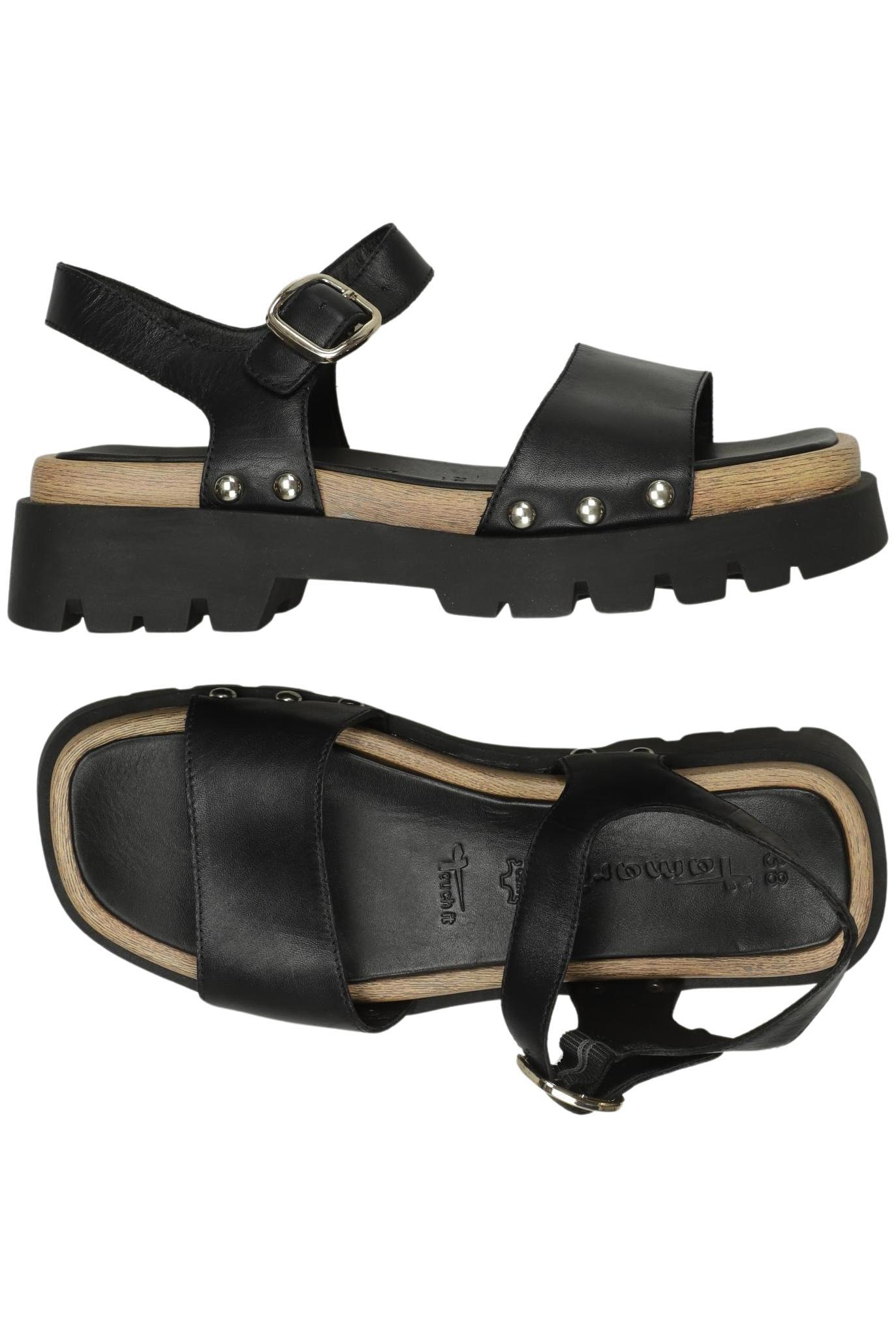 

Tamaris Damen Sandale, schwarz, Gr. 38