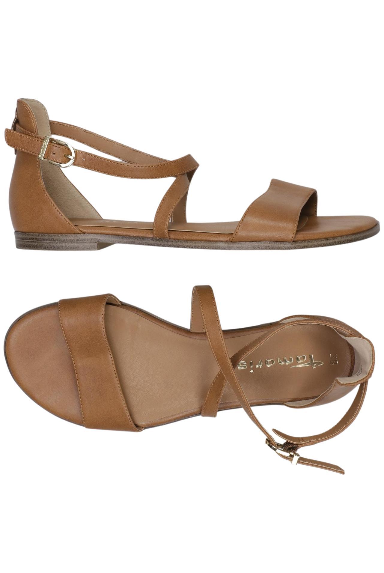 

Tamaris Damen Sandale, braun, Gr. 38