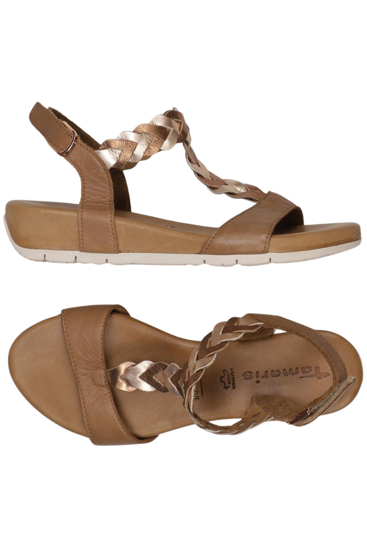 

Tamaris Damen Sandale, braun, Gr. 39