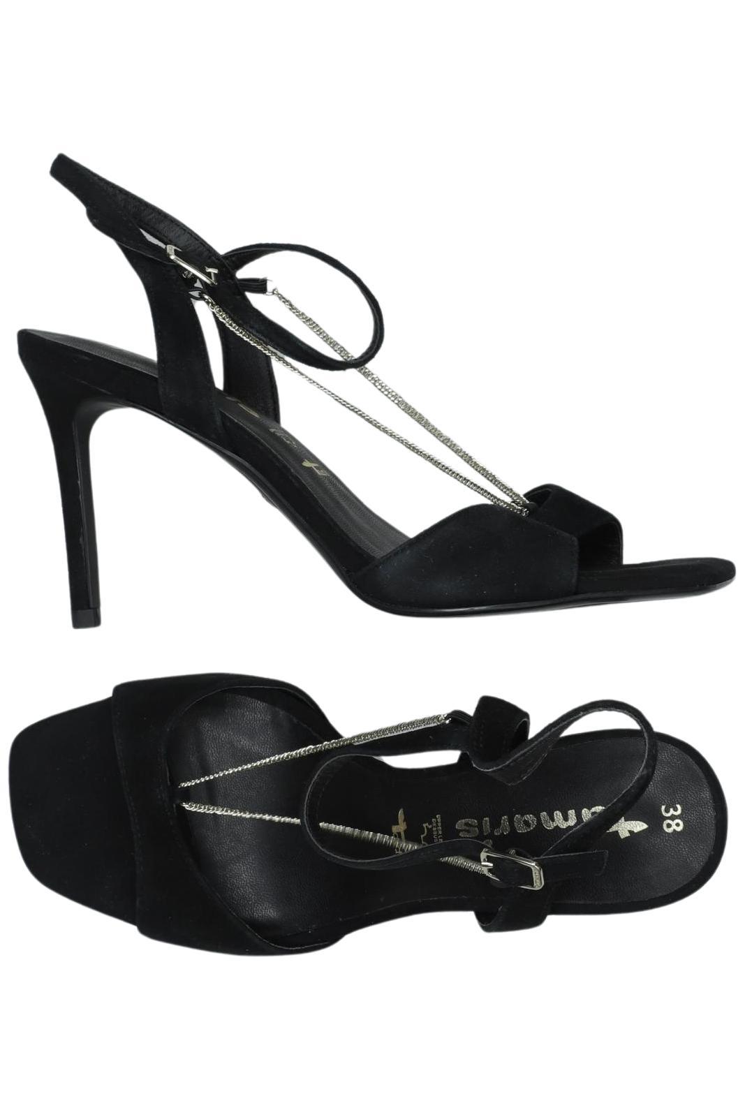 

Tamaris Damen Sandale, schwarz, Gr. 38