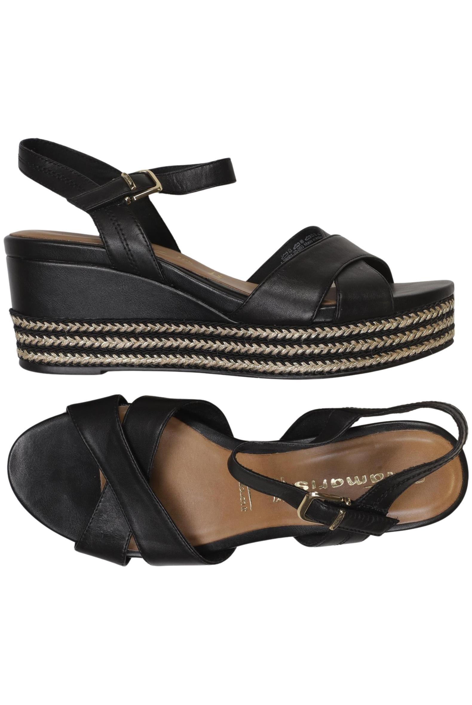 

Tamaris Damen Sandale, schwarz, Gr. 40