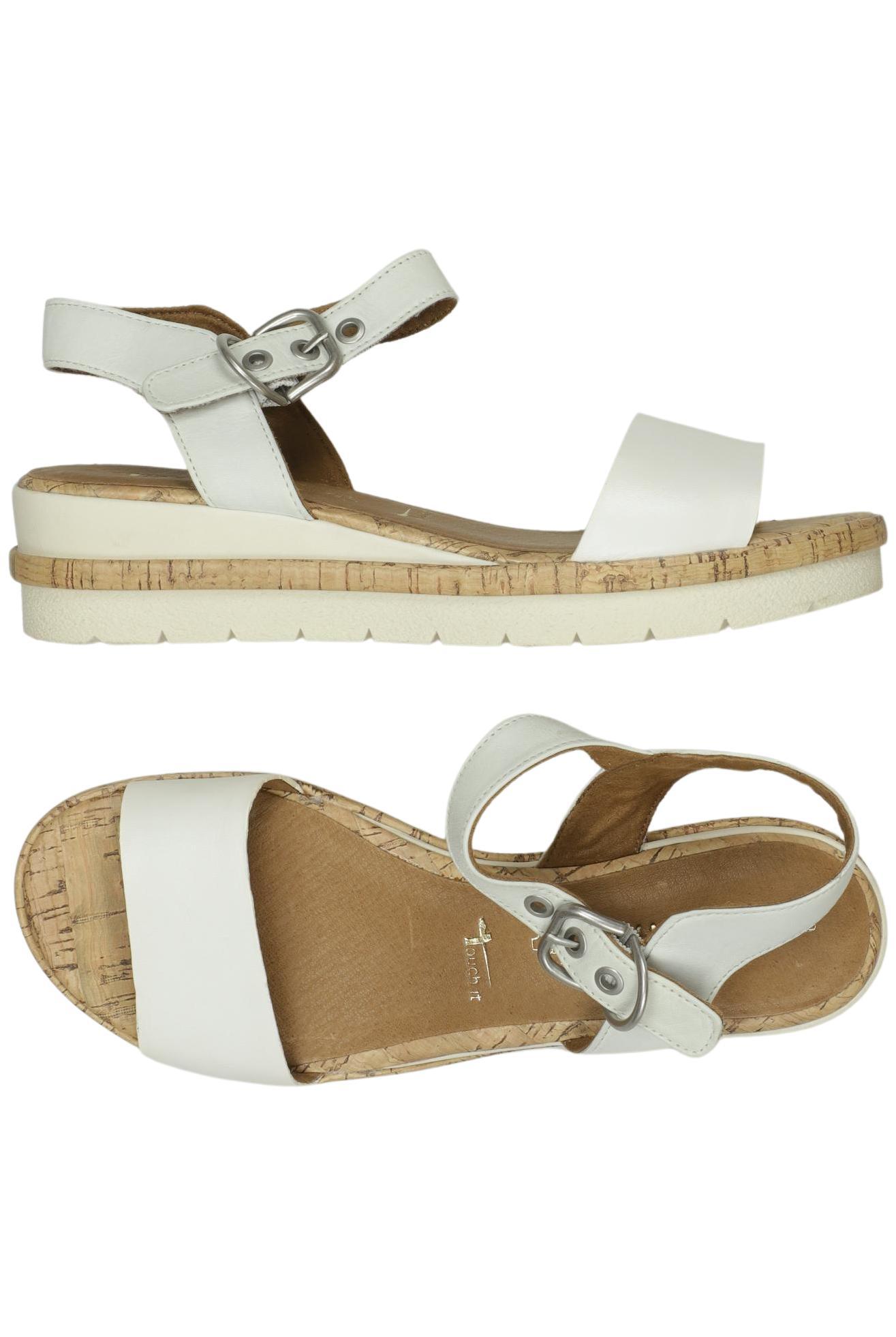 

Tamaris Damen Sandale, weiß, Gr. 39