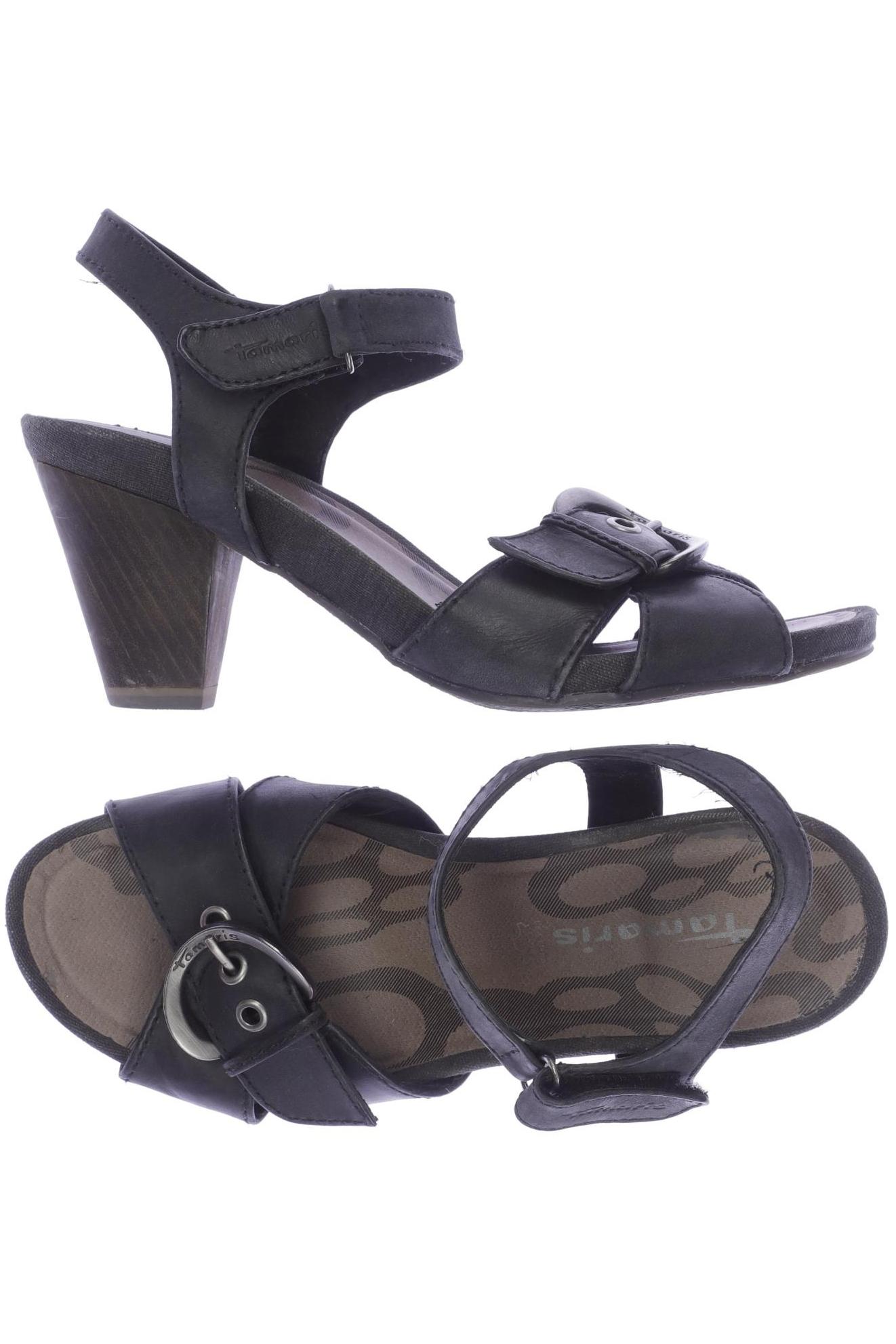 

Tamaris Damen Sandale, schwarz, Gr. 39