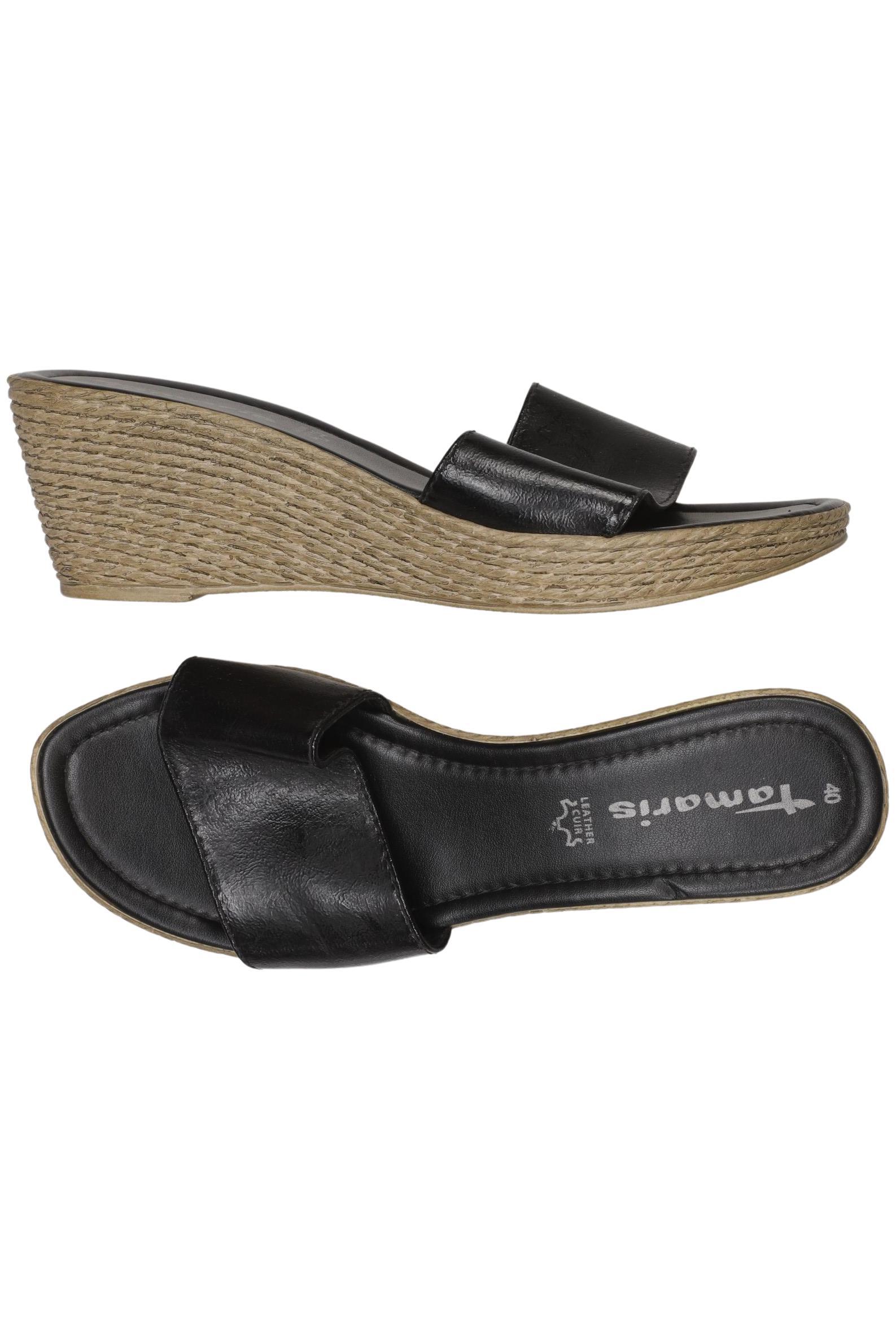 

Tamaris Damen Sandale, schwarz, Gr. 40