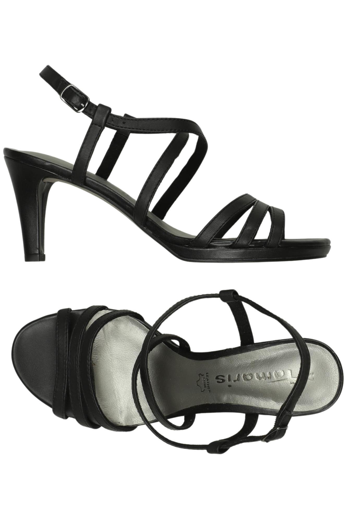 

Tamaris Damen Sandale, schwarz, Gr. 37