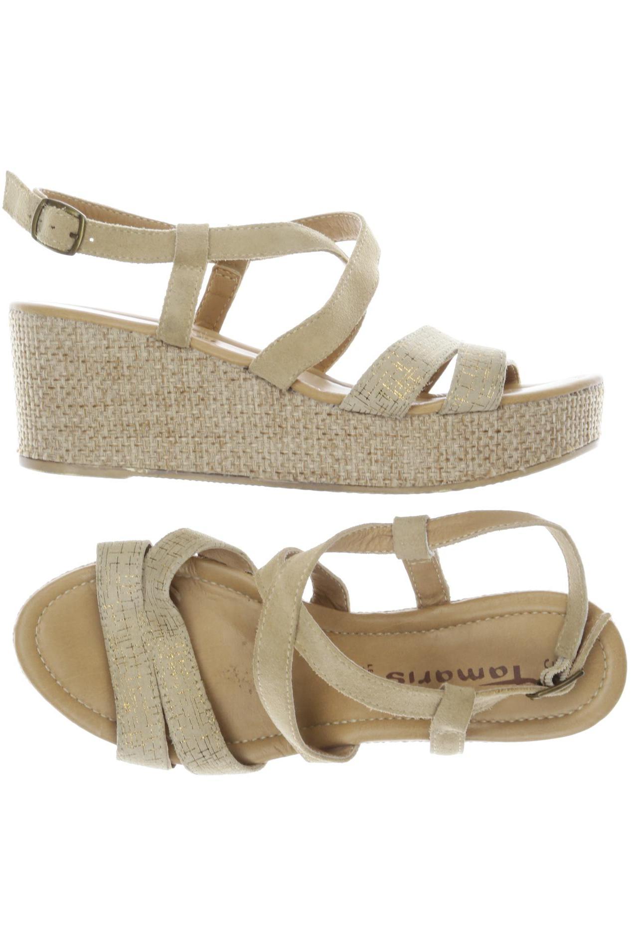

Tamaris Damen Sandale, beige, Gr. 39