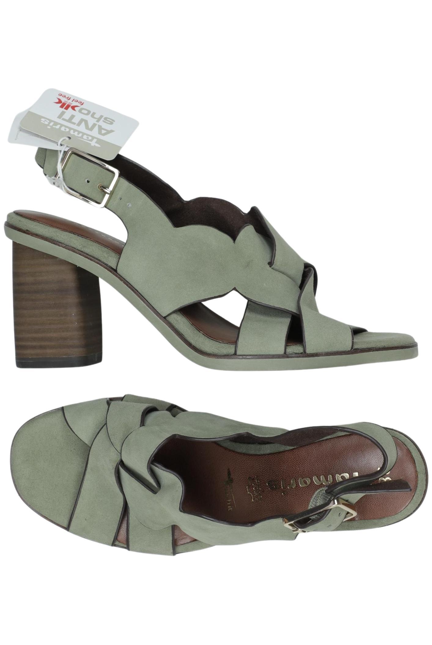 

Tamaris Damen Sandale, grün, Gr. 38