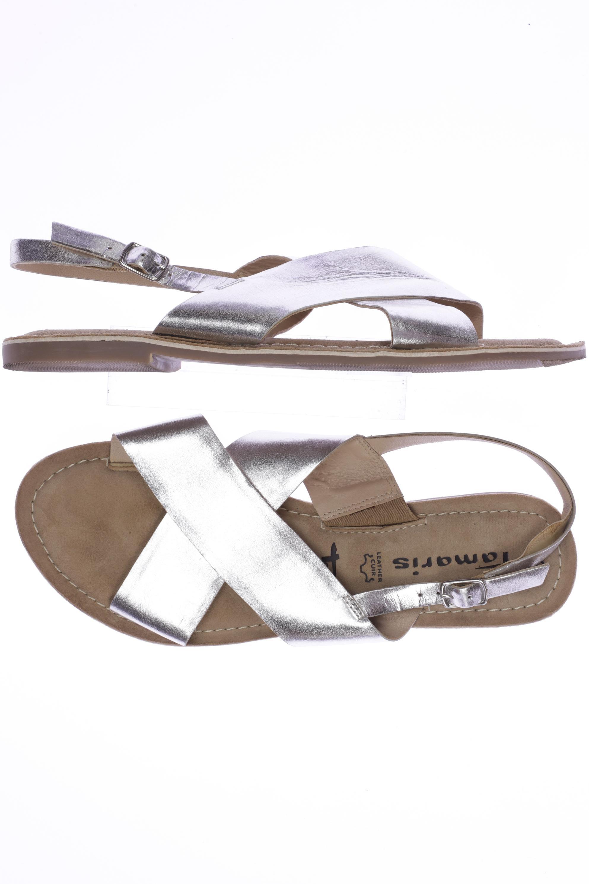 

Tamaris Damen Sandale, silber, Gr. 42