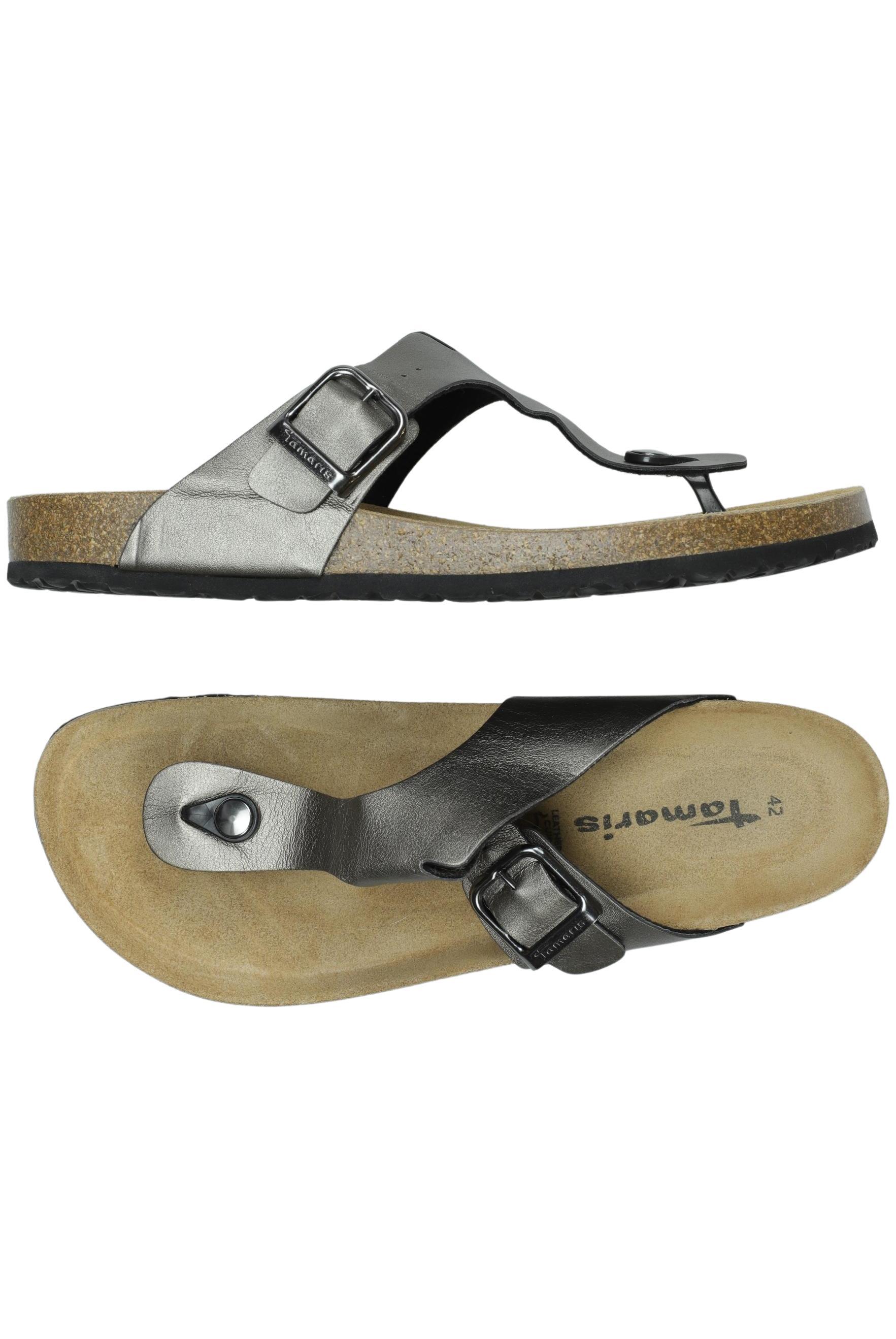 

Tamaris Damen Sandale, silber, Gr. 42
