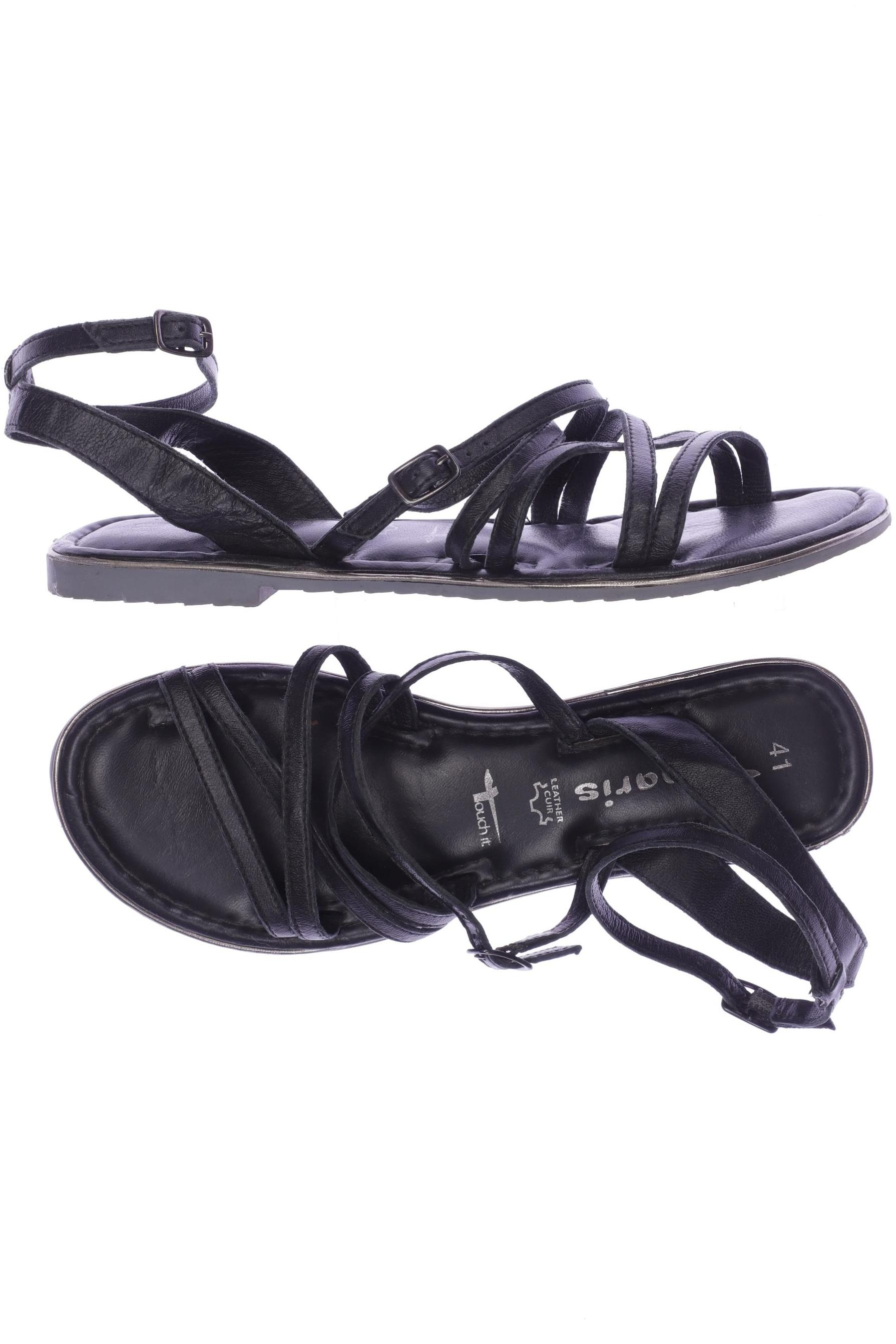 

Tamaris Damen Sandale, schwarz, Gr. 41