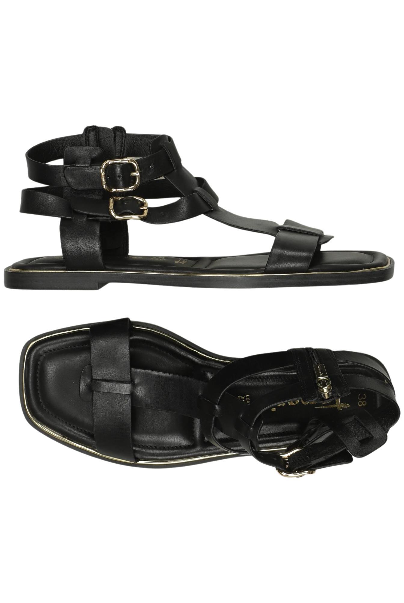 

Tamaris Damen Sandale, schwarz, Gr. 38