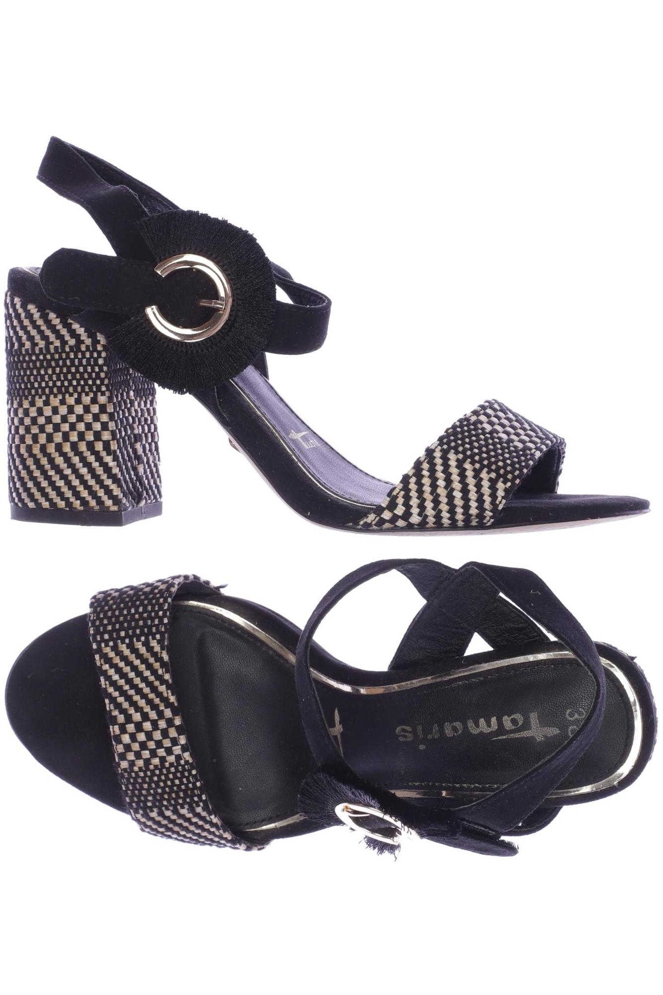 

Tamaris Damen Sandale, schwarz, Gr. 38