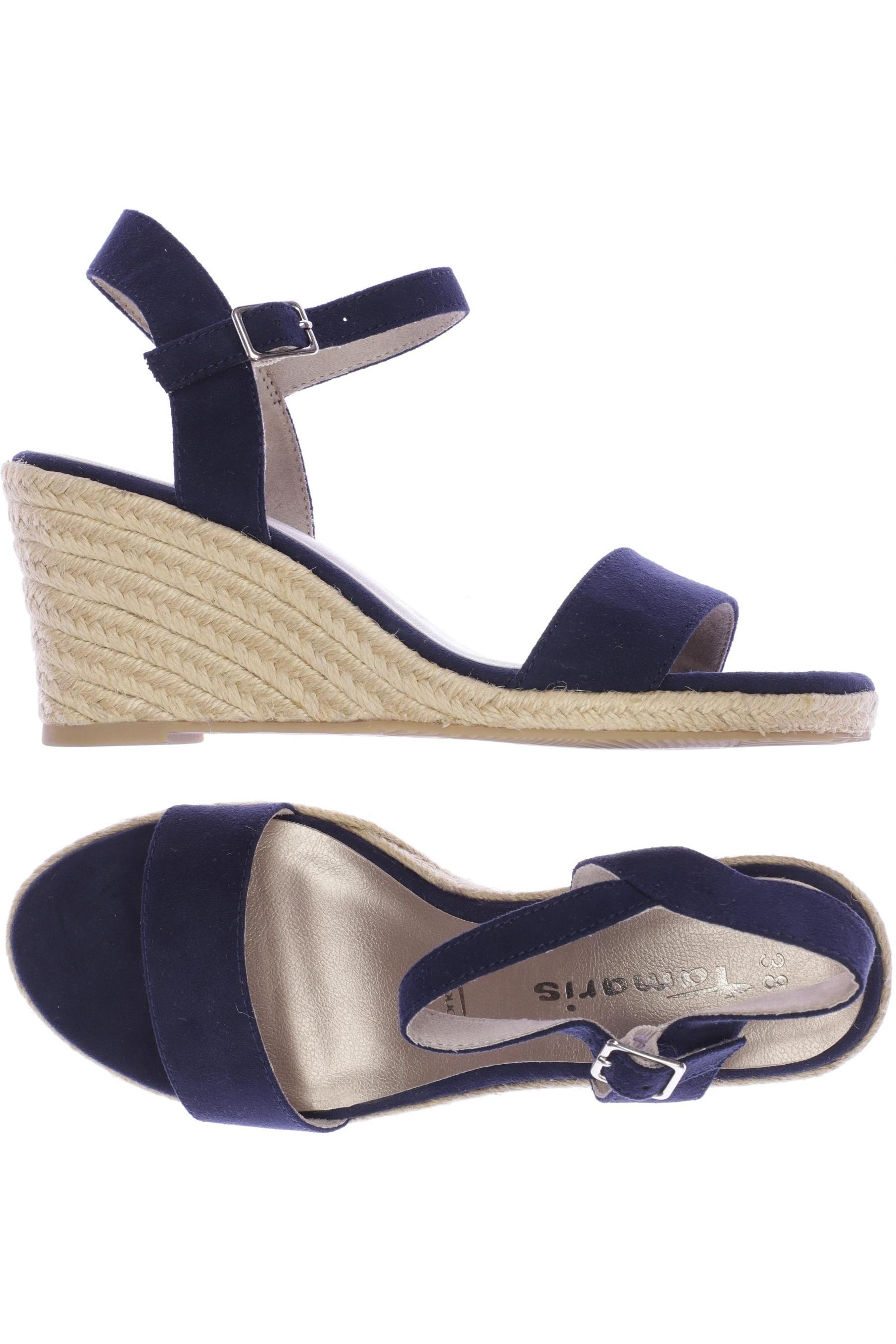 

Tamaris Damen Sandale, marineblau, Gr. 38