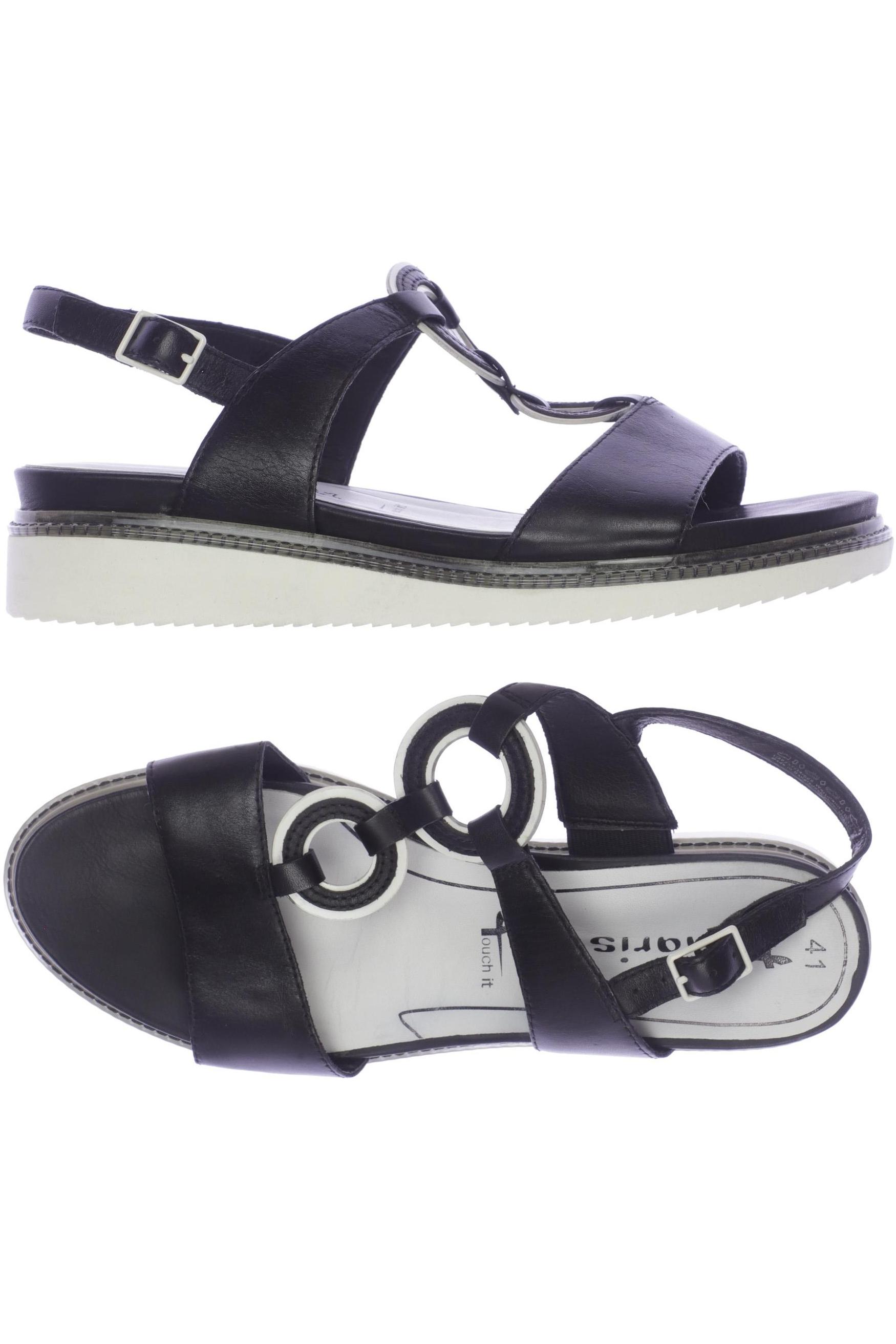 

Tamaris Damen Sandale, schwarz, Gr. 41