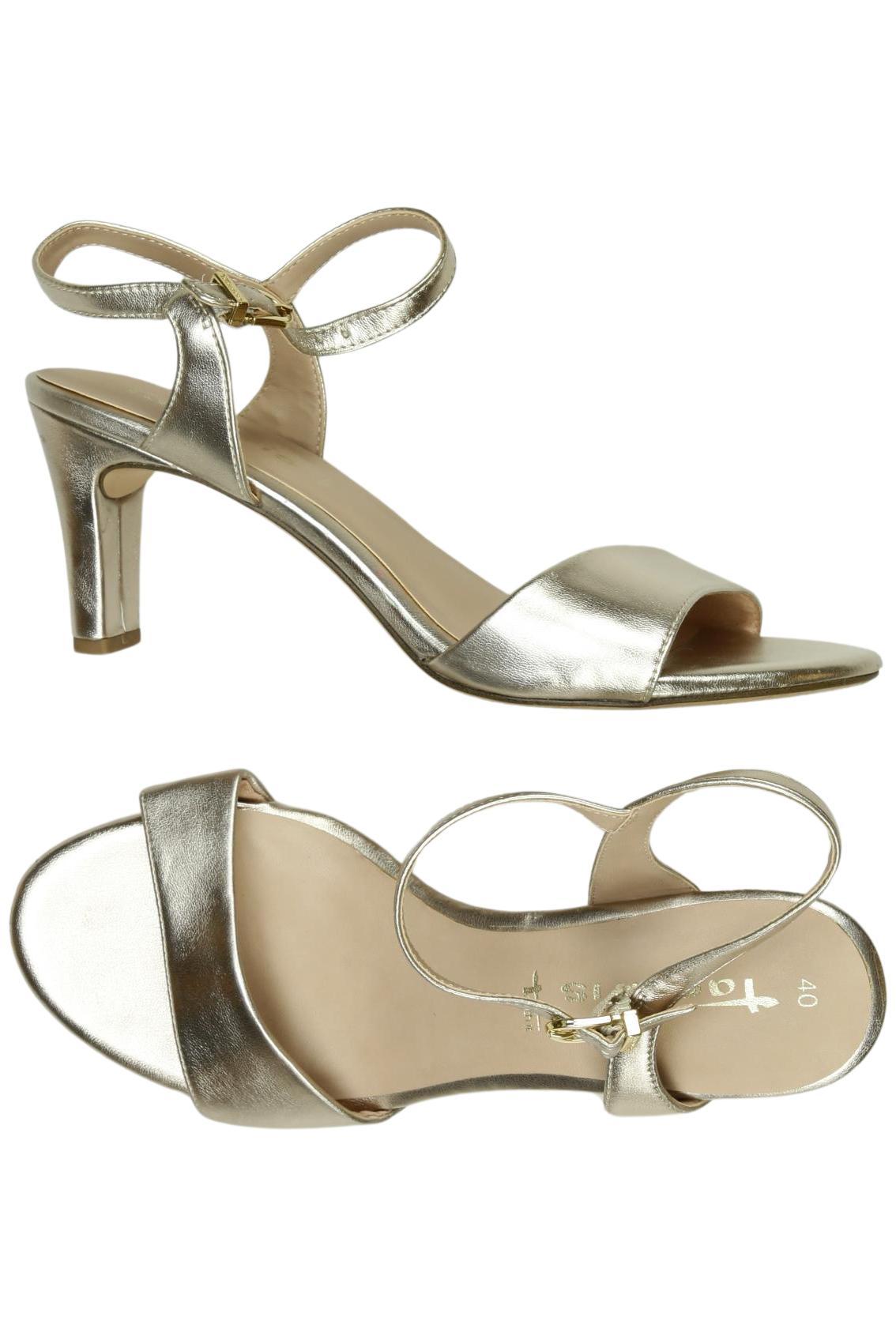 

Tamaris Damen Sandale, gold, Gr. 40