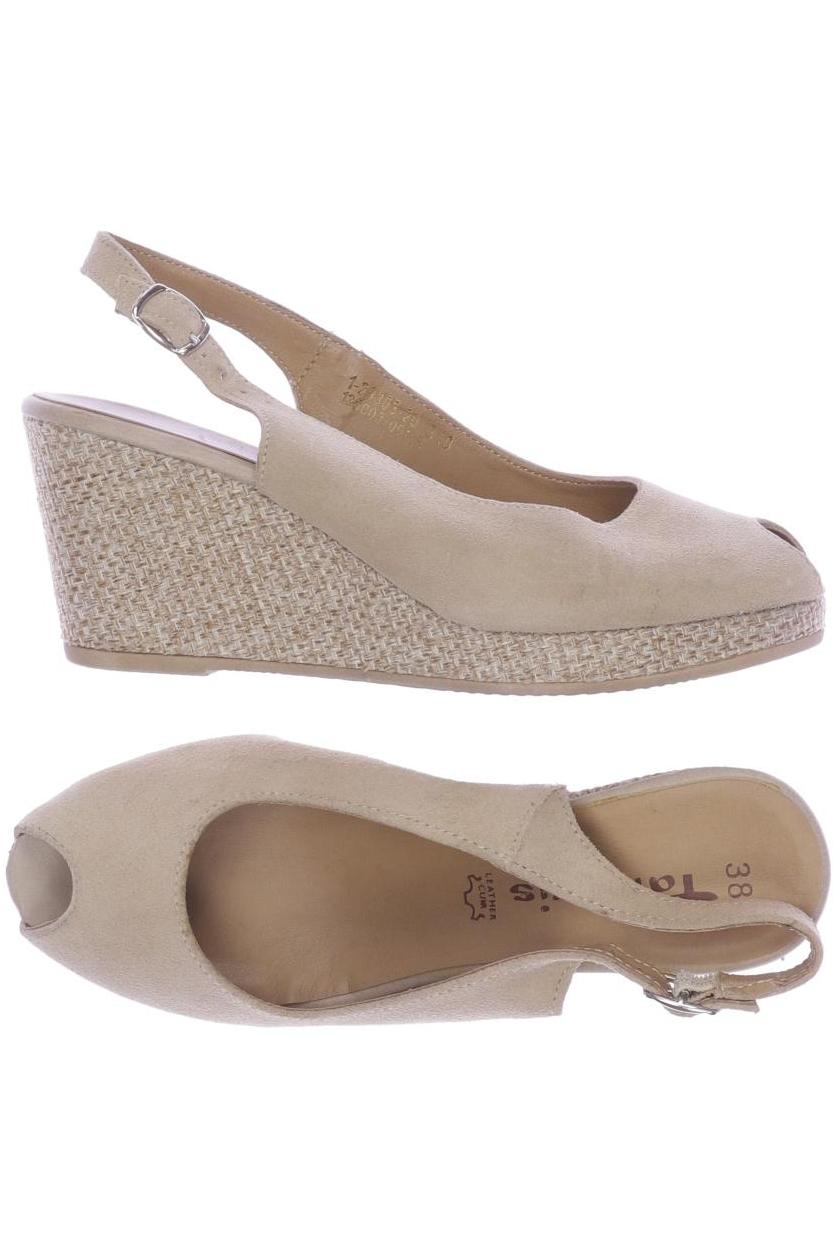 

Tamaris Damen Sandale, beige, Gr. 38