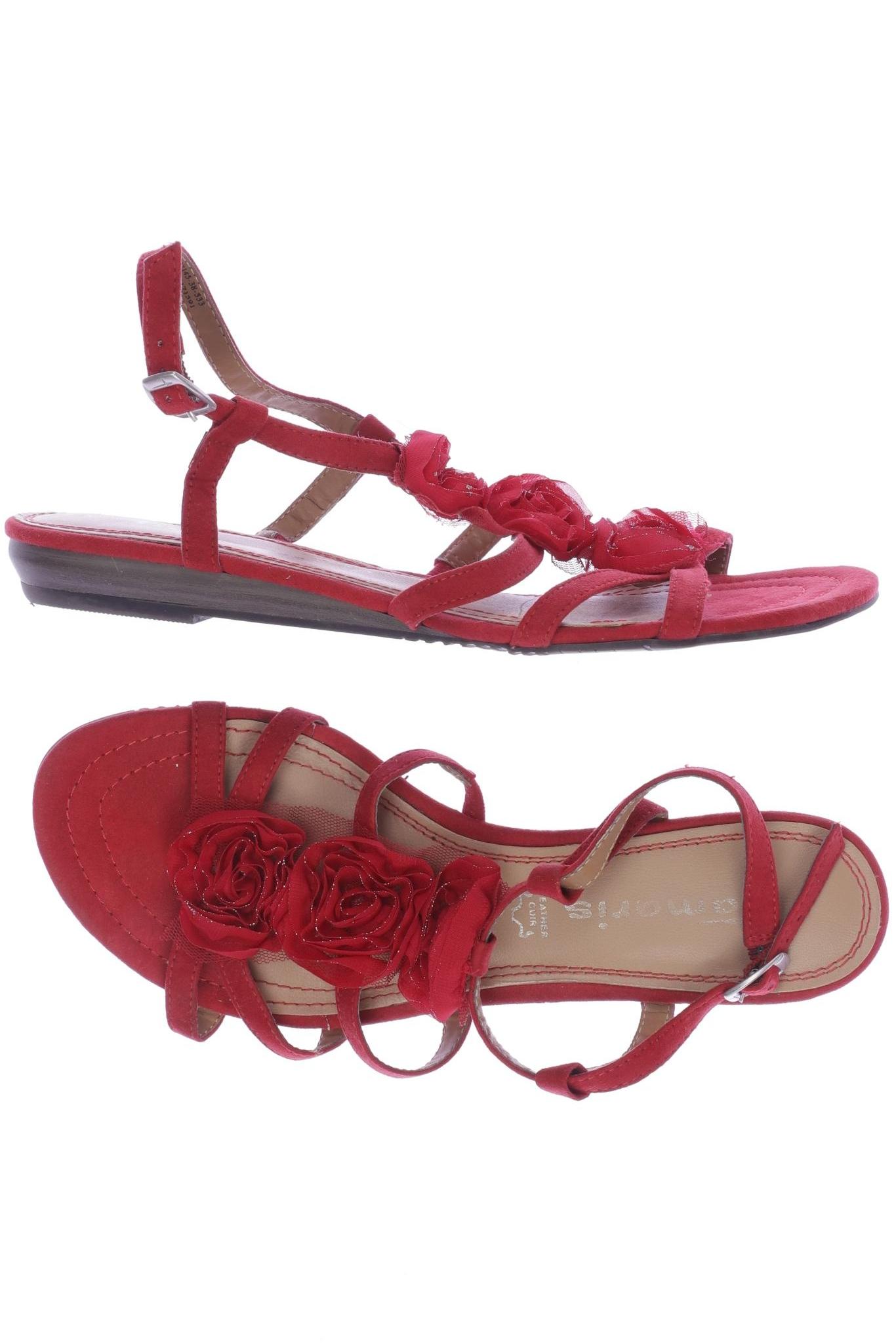 

Tamaris Damen Sandale, rot, Gr. 39