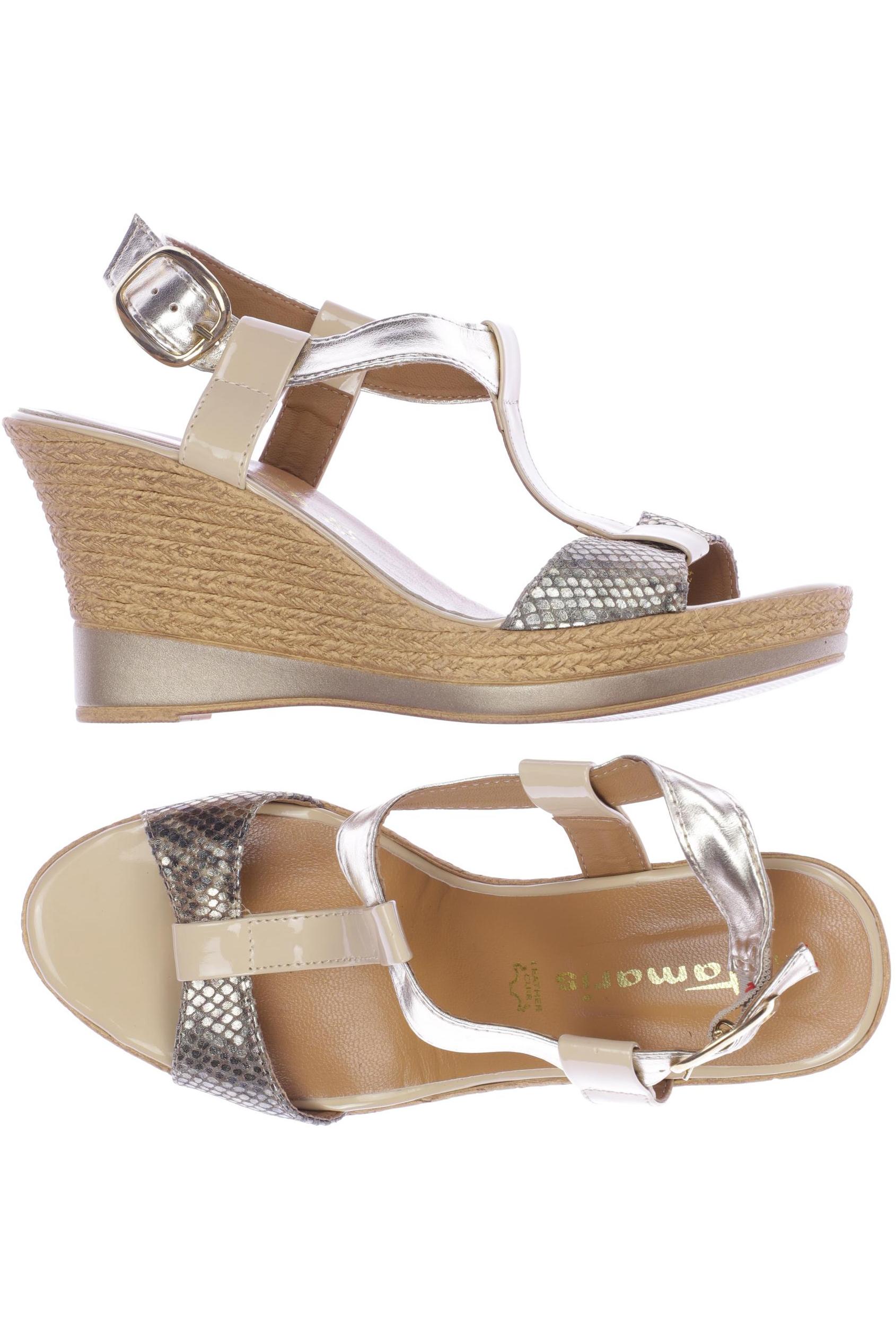 

Tamaris Damen Sandale, beige, Gr. 39