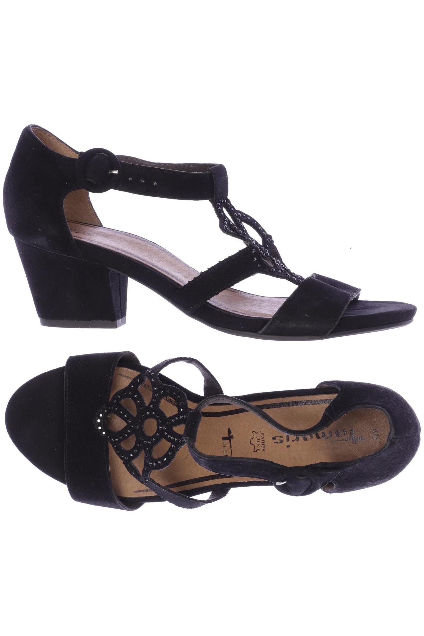

Tamaris Damen Sandale, schwarz, Gr. 40
