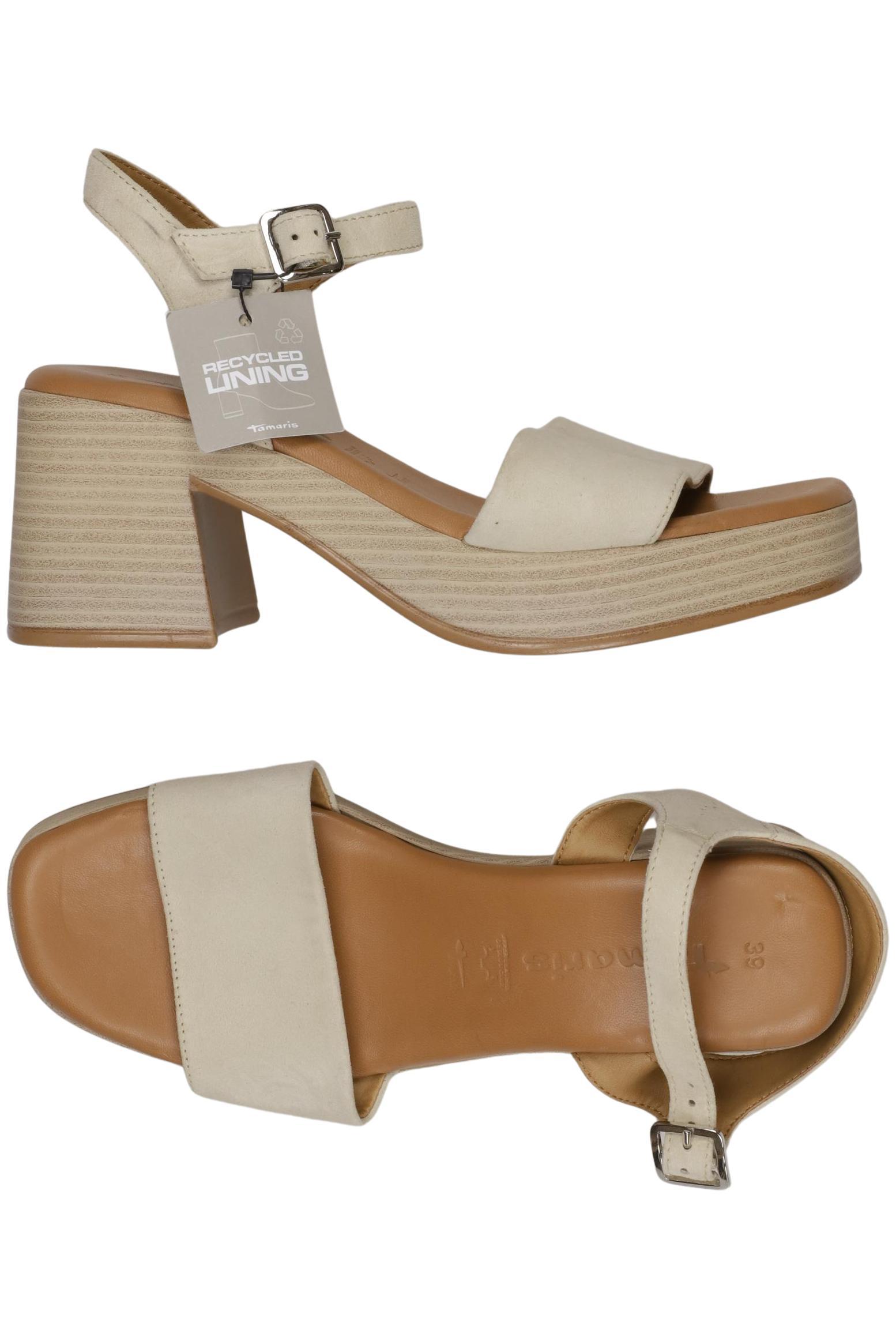 

Tamaris Damen Sandale, beige, Gr. 39