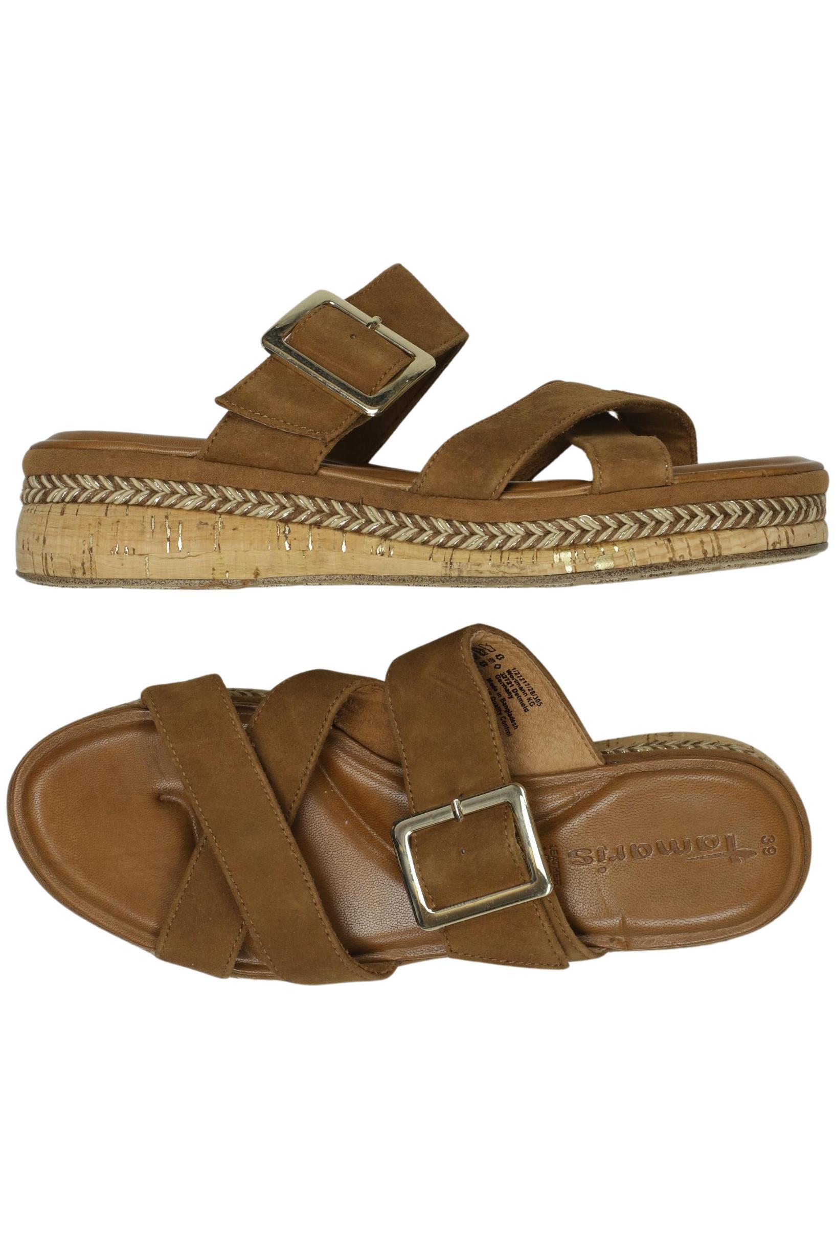 

Tamaris Damen Sandale, braun, Gr. 39