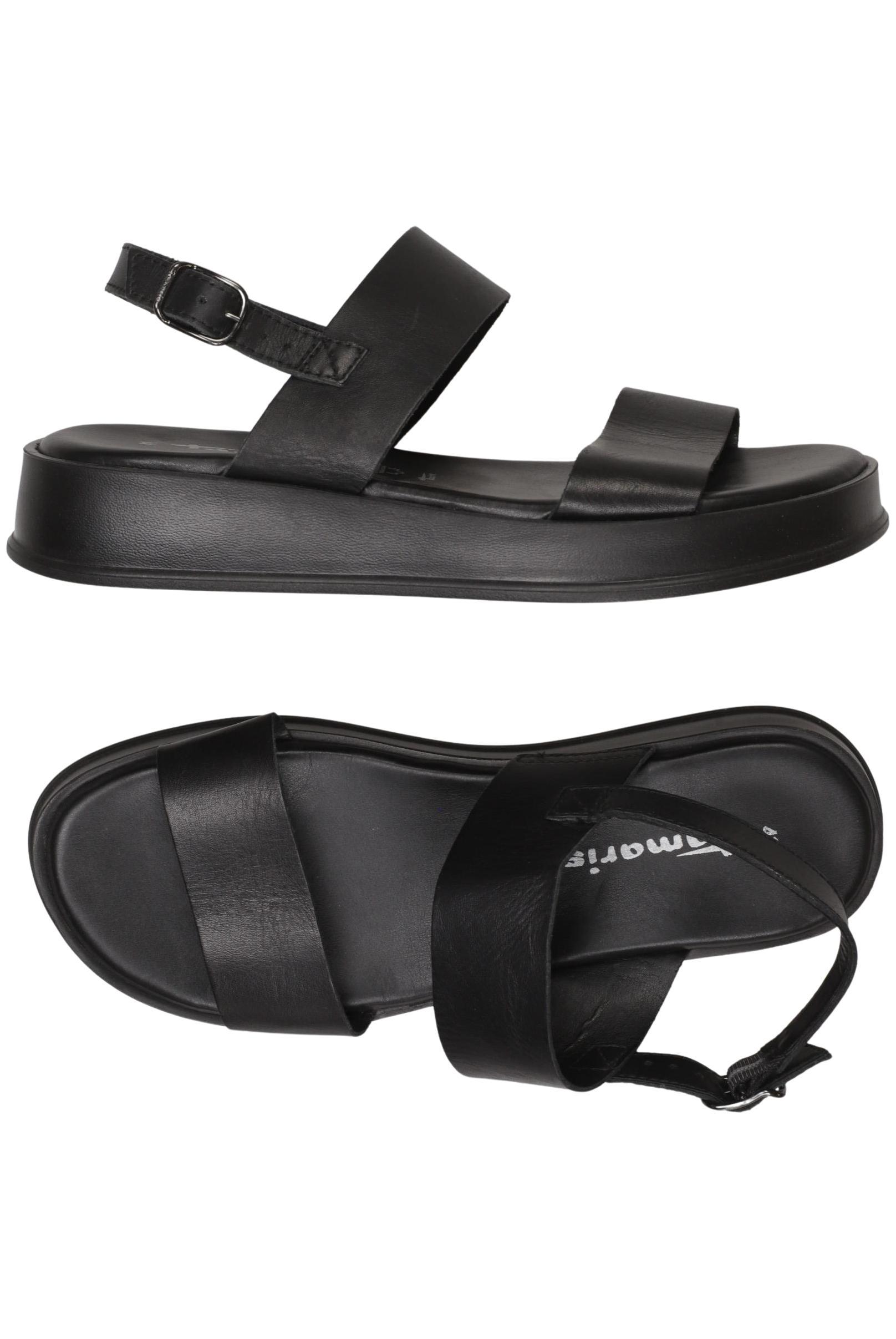 

Tamaris Damen Sandale, schwarz, Gr. 41