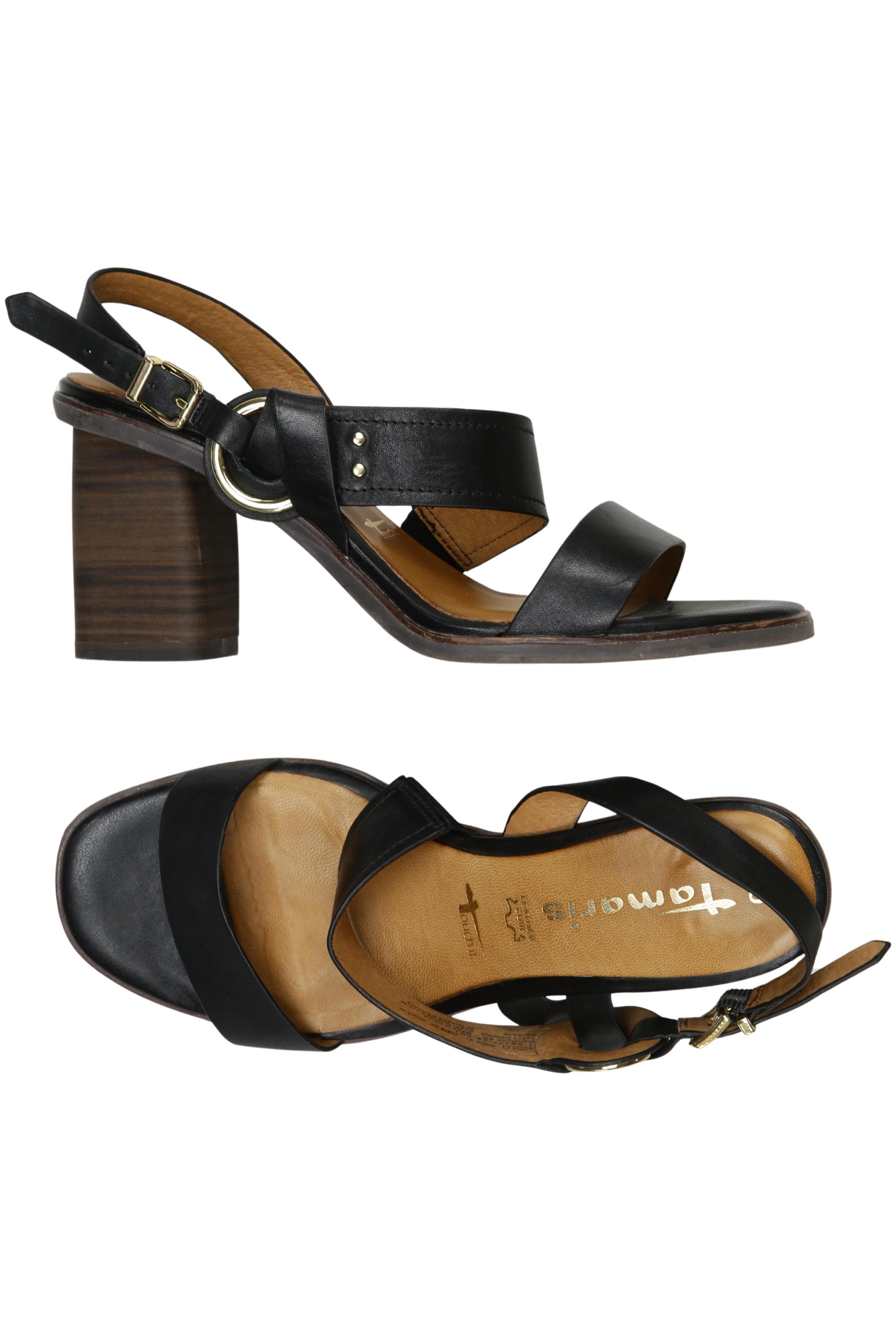 

Tamaris Damen Sandale, schwarz, Gr. 39