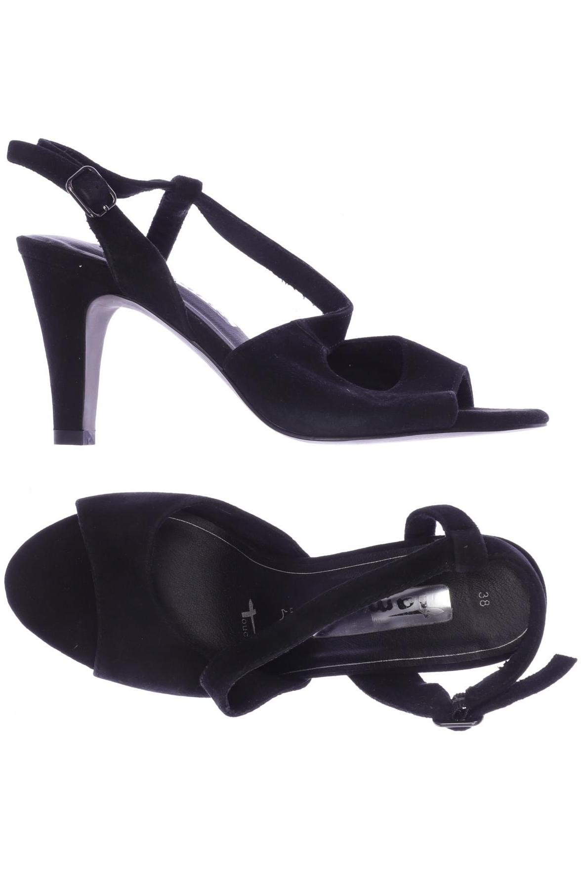 

Tamaris Damen Sandale, schwarz, Gr. 38