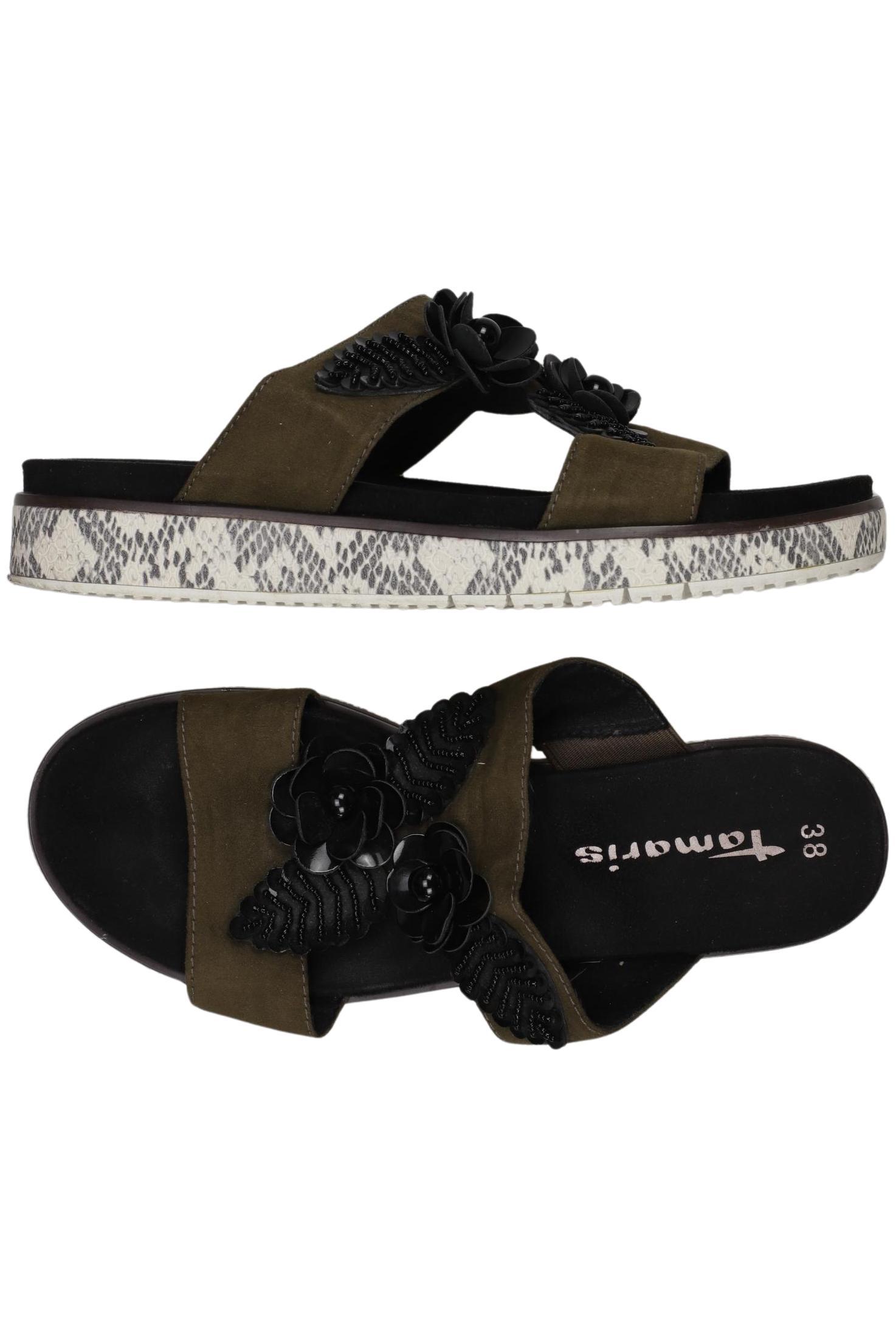 

Tamaris Damen Sandale, grün, Gr. 38