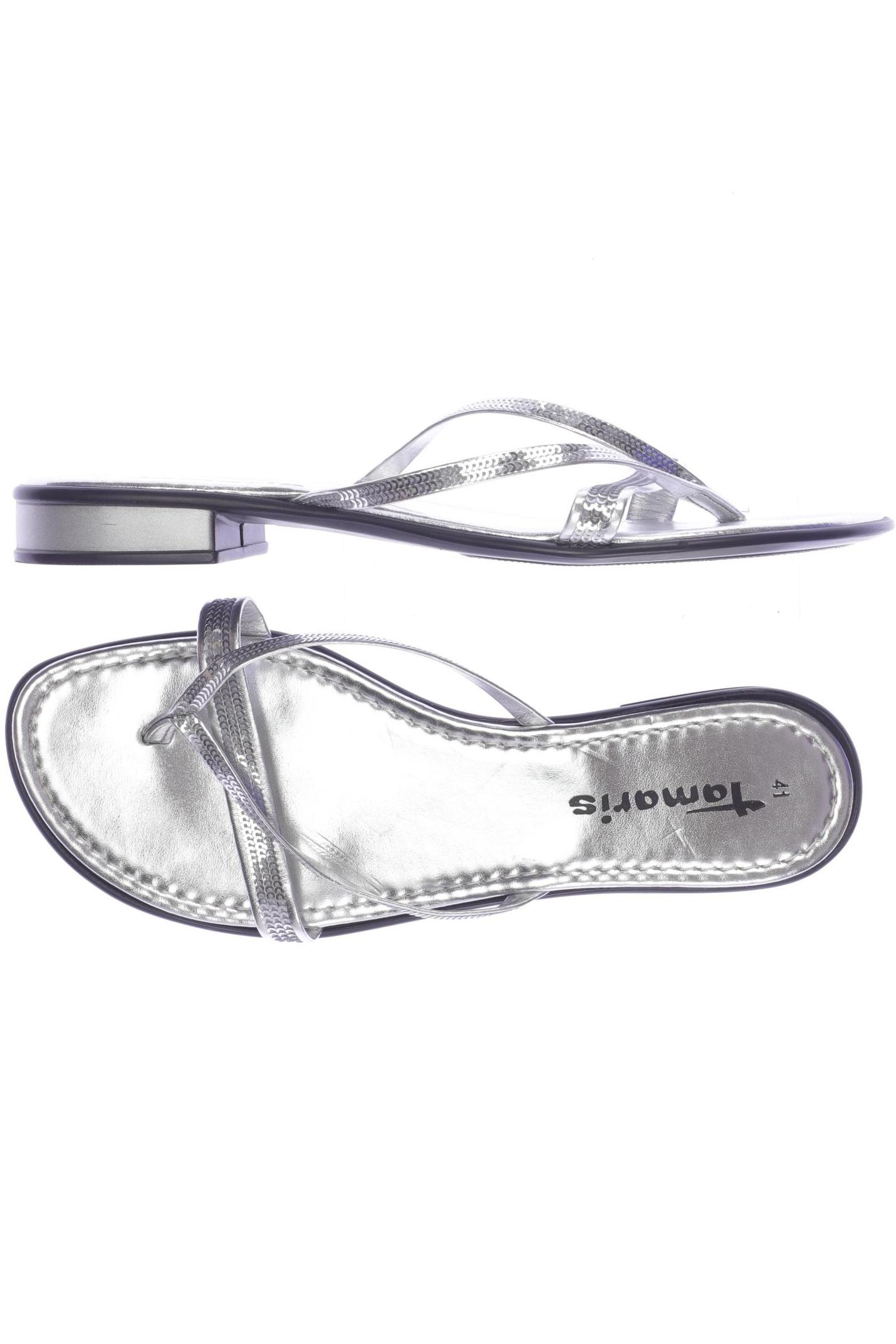 

Tamaris Damen Sandale, silber, Gr. 41