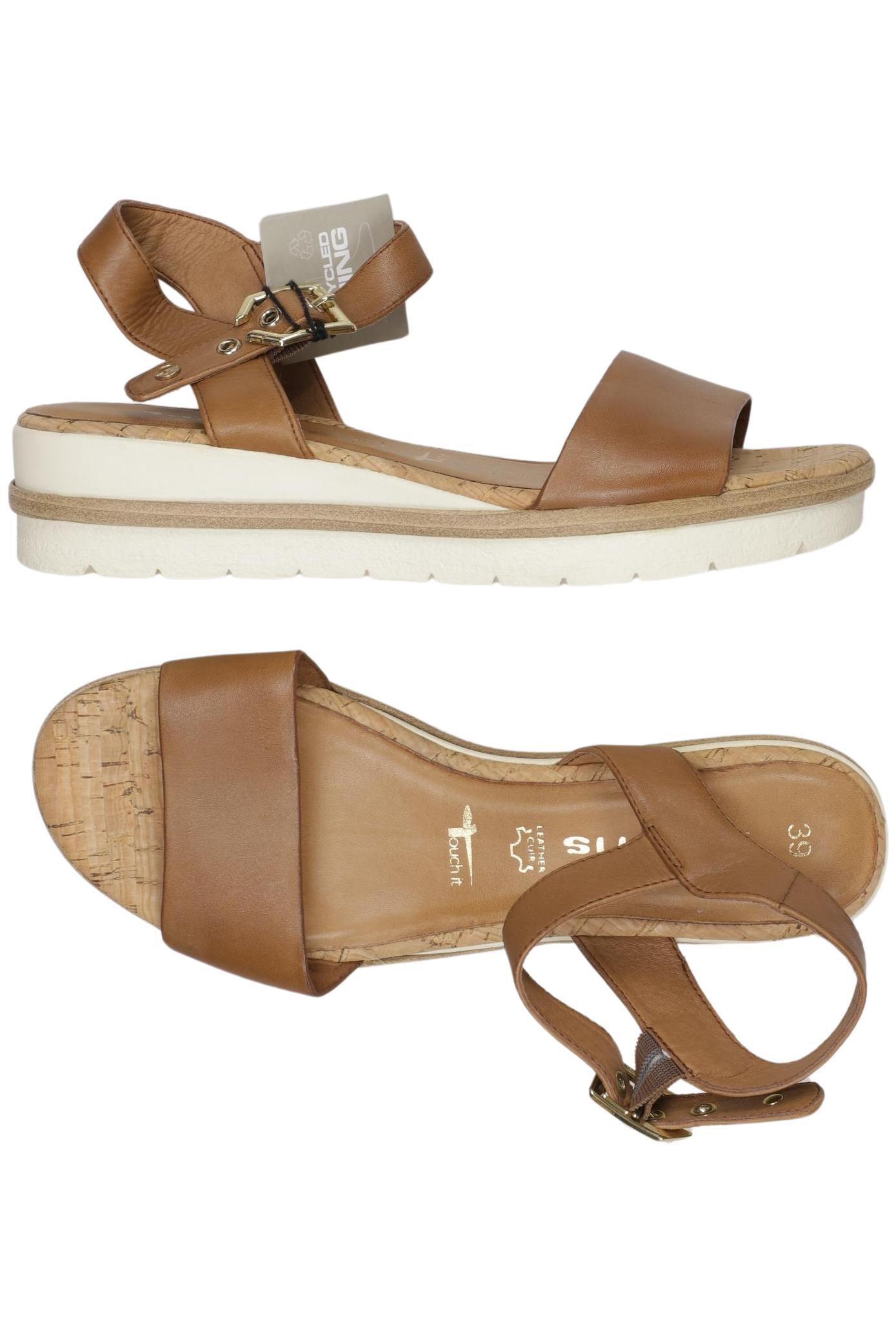 

Tamaris Damen Sandale, braun, Gr. 39
