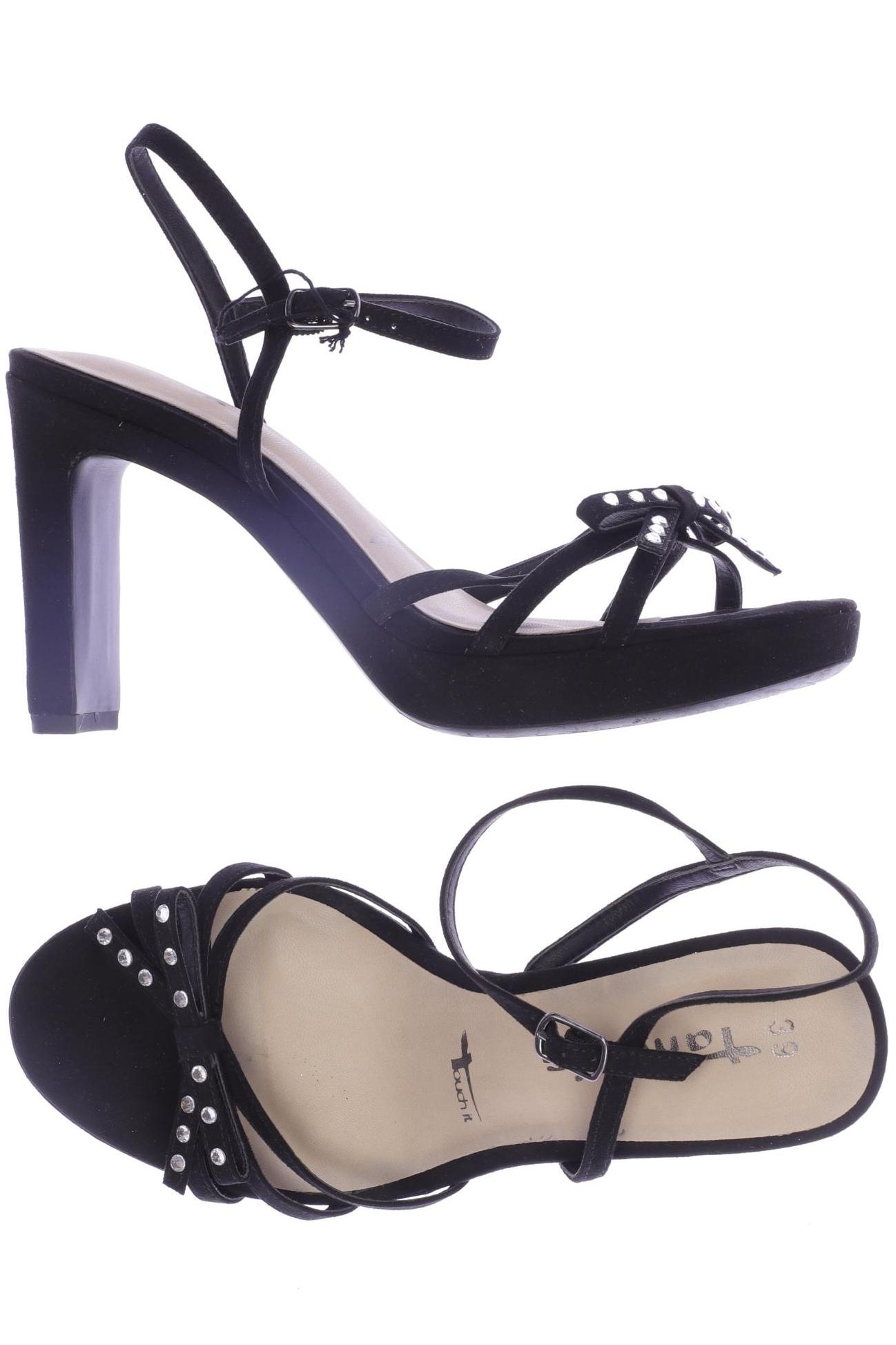

Tamaris Damen Sandale, schwarz, Gr. 39