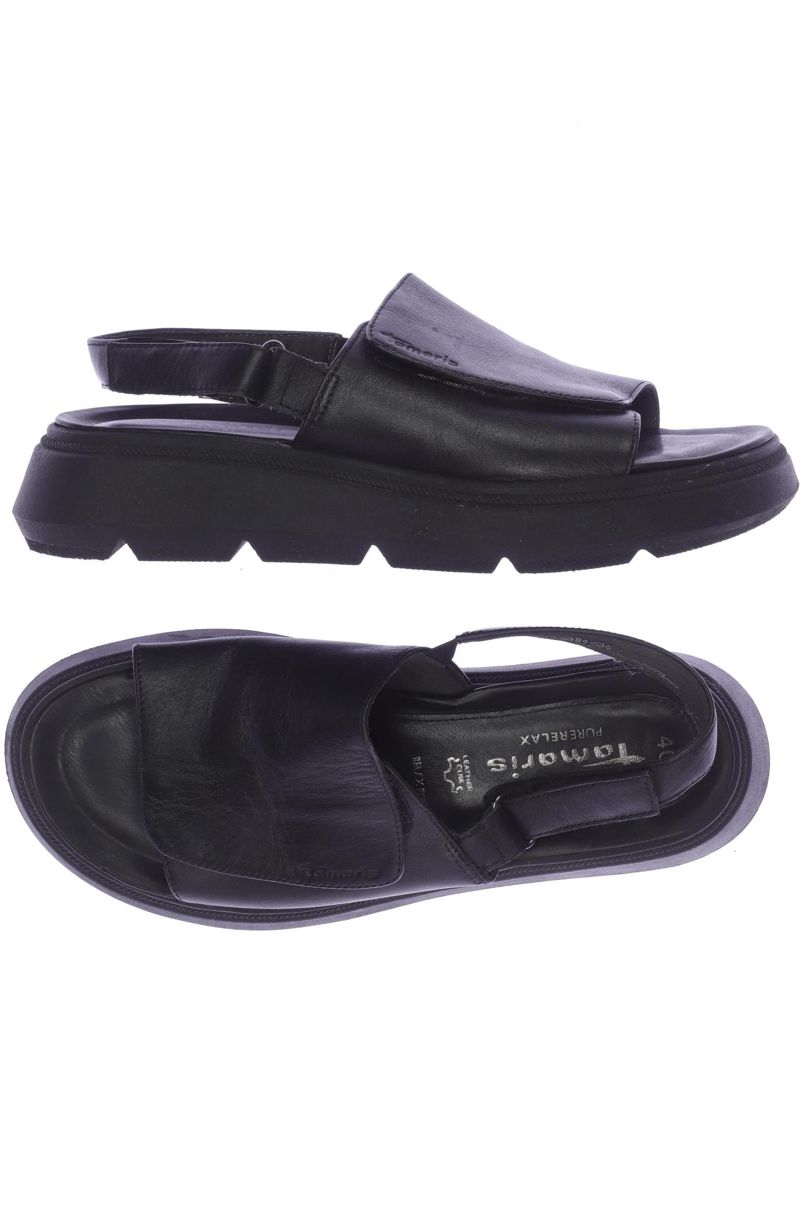 

Tamaris Damen Sandale, schwarz, Gr. 40
