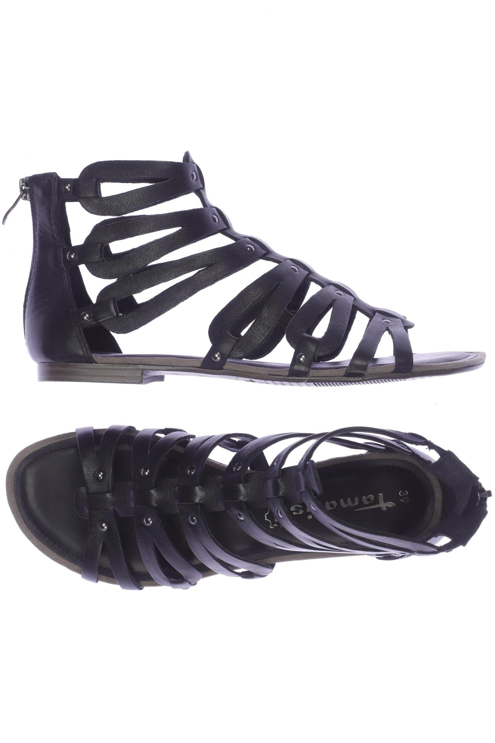 

Tamaris Damen Sandale, schwarz, Gr. 39