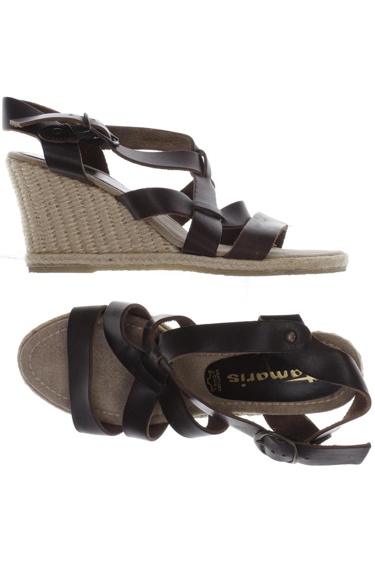 

Tamaris Damen Sandale, braun, Gr. 36