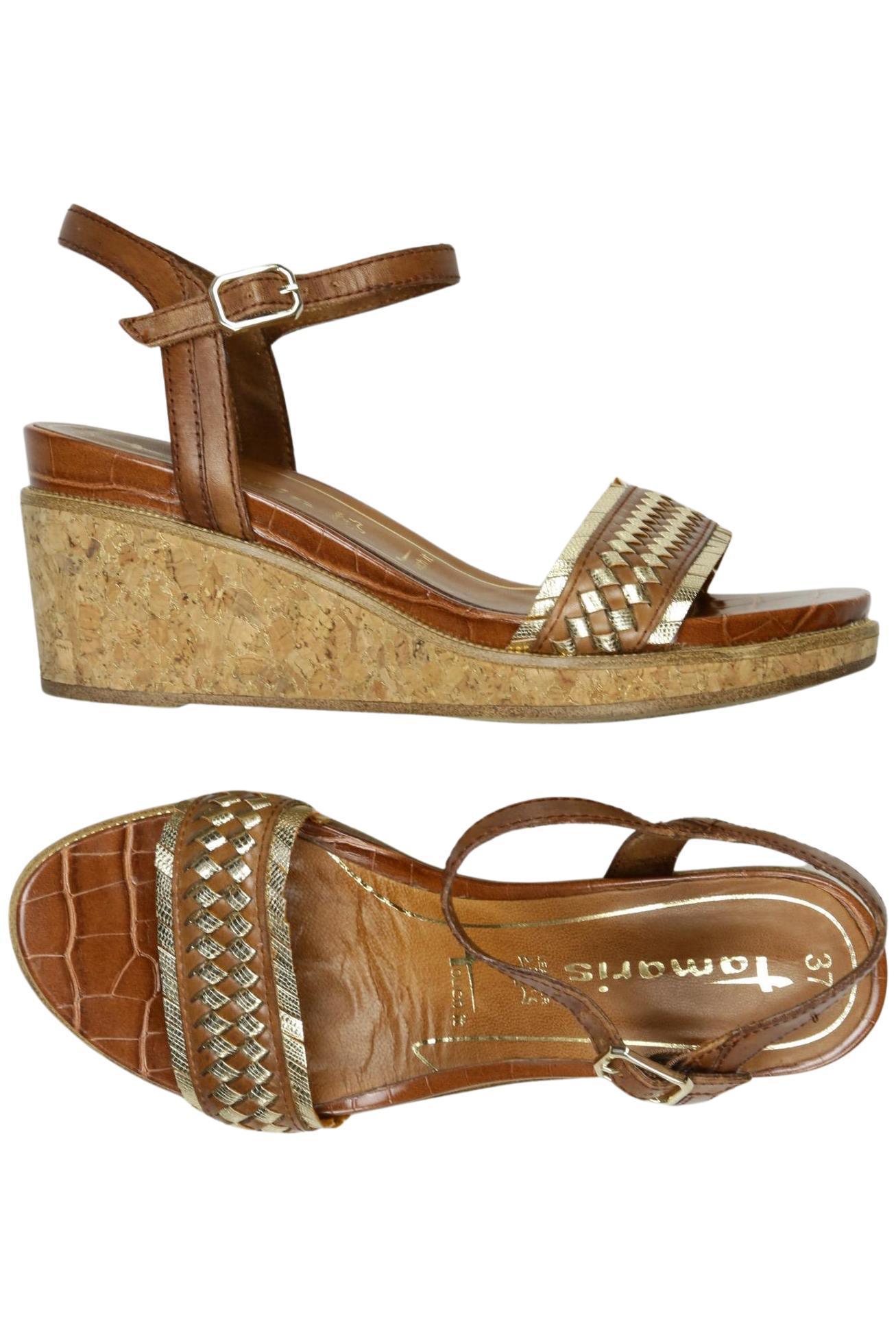 

Tamaris Damen Sandale, braun, Gr. 37