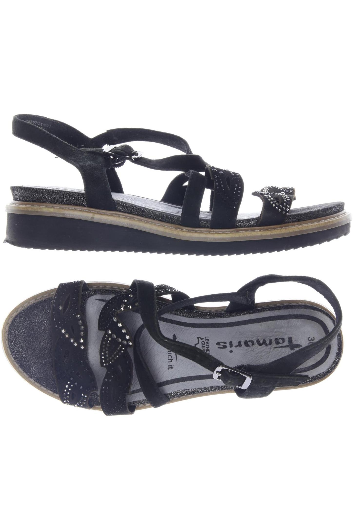 

Tamaris Damen Sandale, schwarz