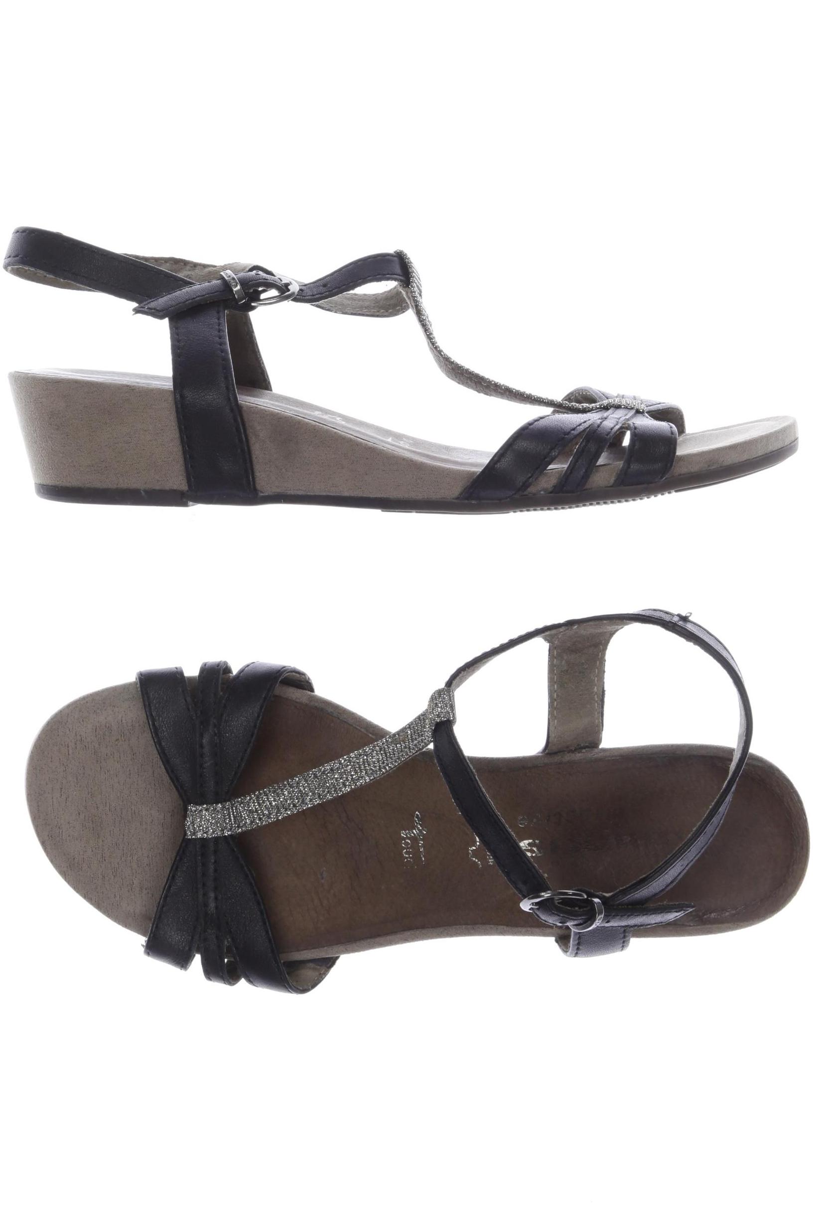 

Tamaris Damen Sandale, schwarz, Gr. 37